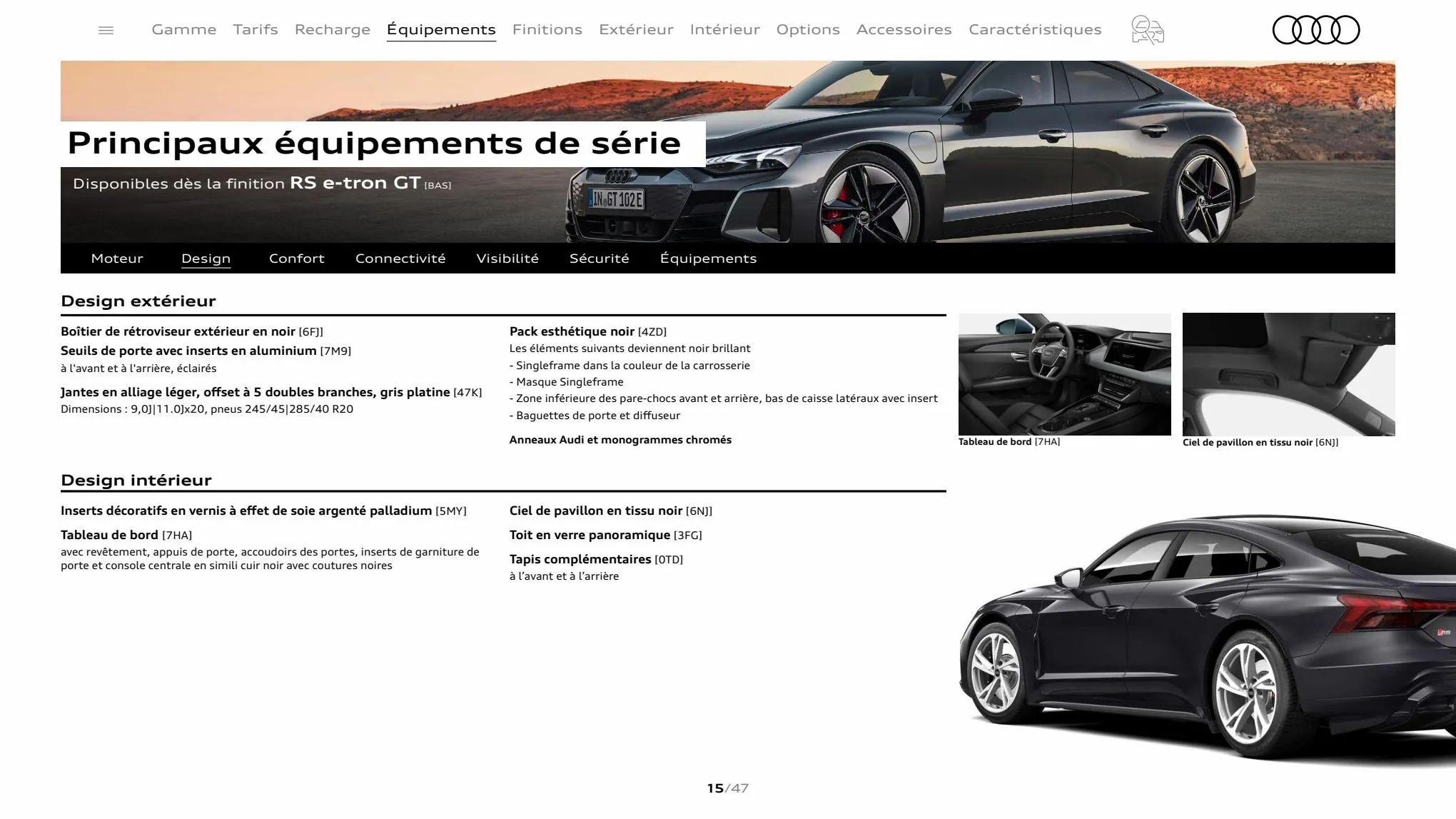 Catalogue Audi RS e-tron GT, page 00015