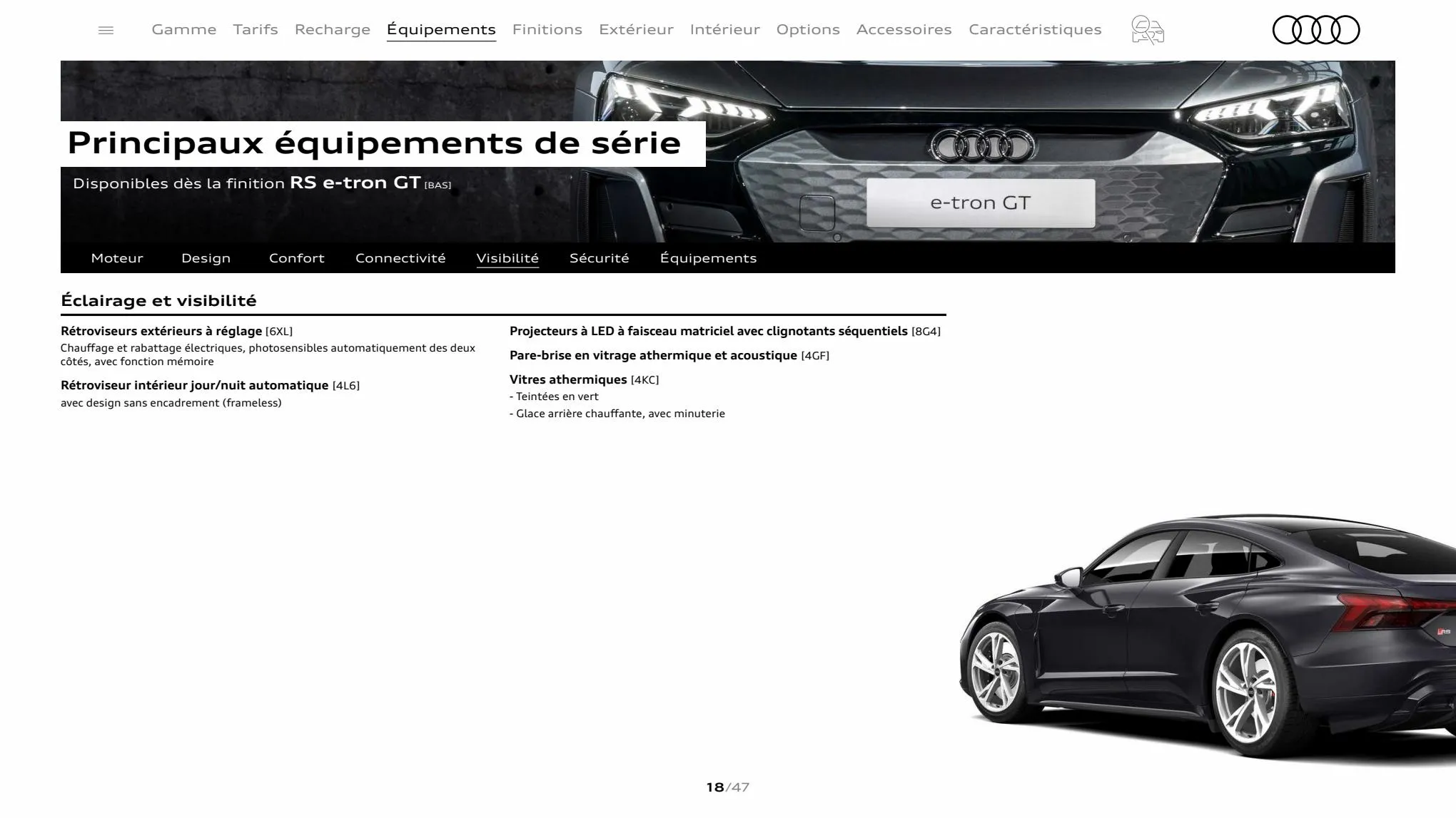Catalogue Audi RS e-tron GT, page 00018