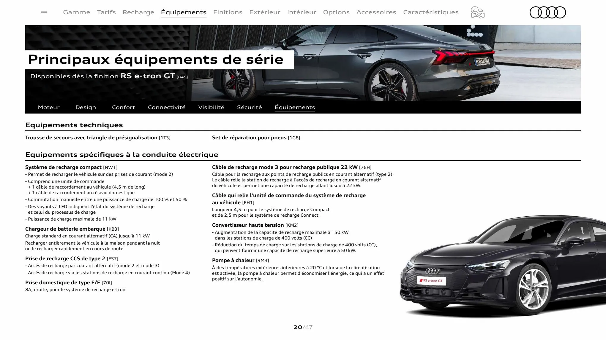Catalogue Audi RS e-tron GT, page 00020
