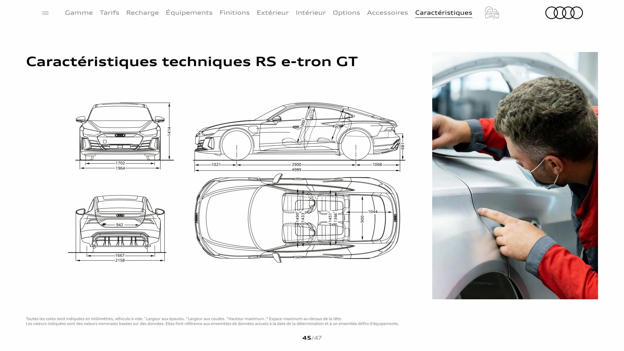 Catalogue Audi RS e-tron GT, page 00045