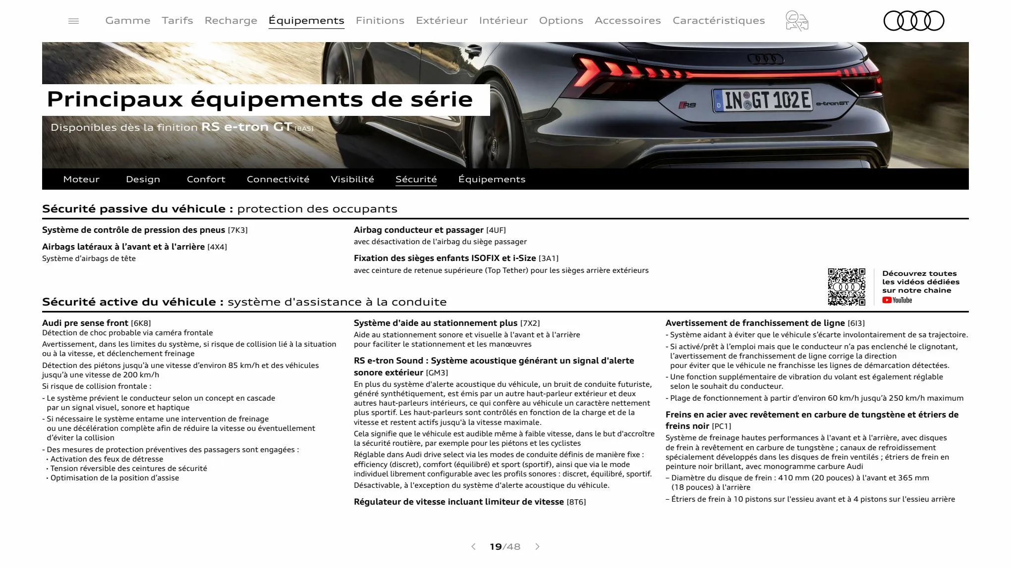 Catalogue RS e-tron GT, page 00019