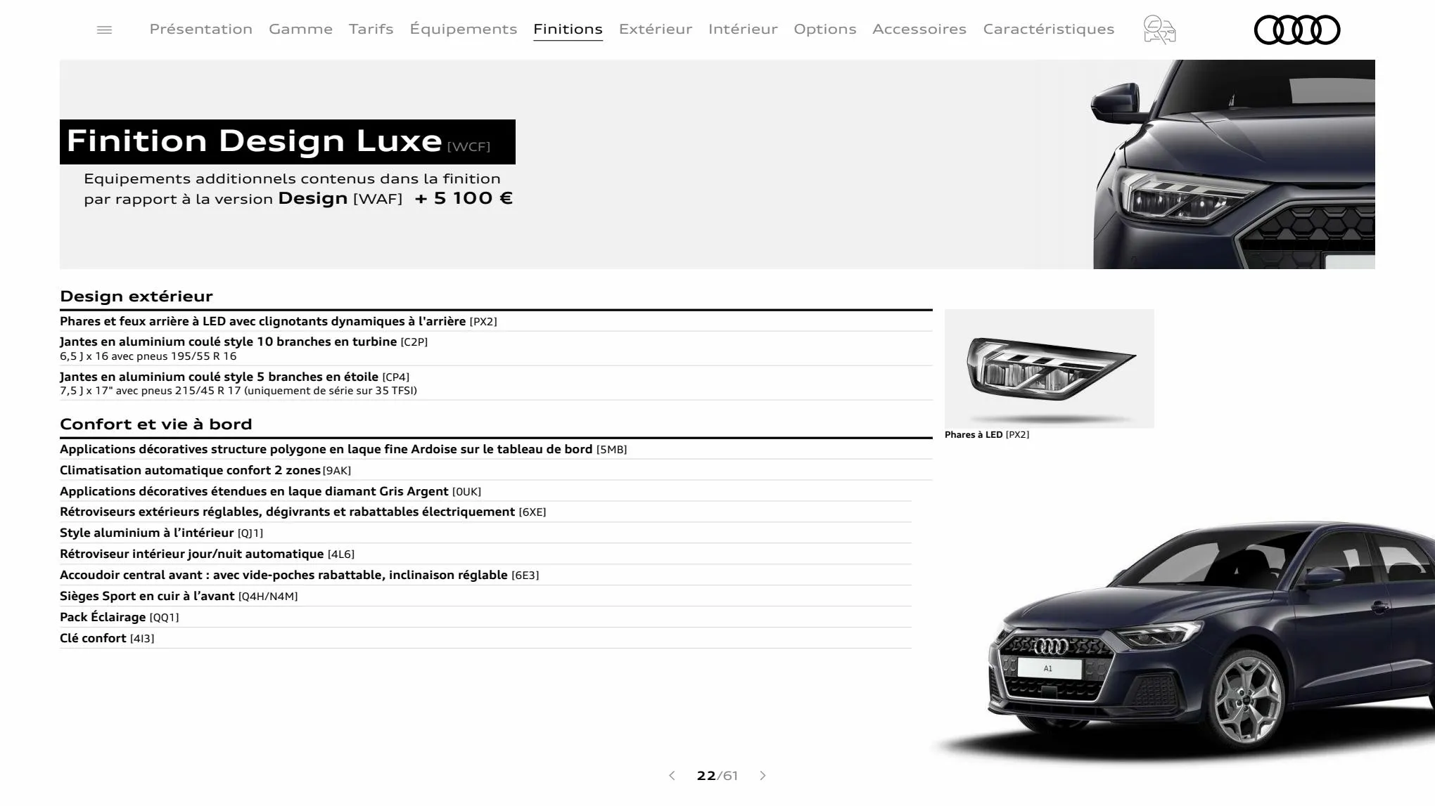 Catalogue A1 Sportback, page 00022