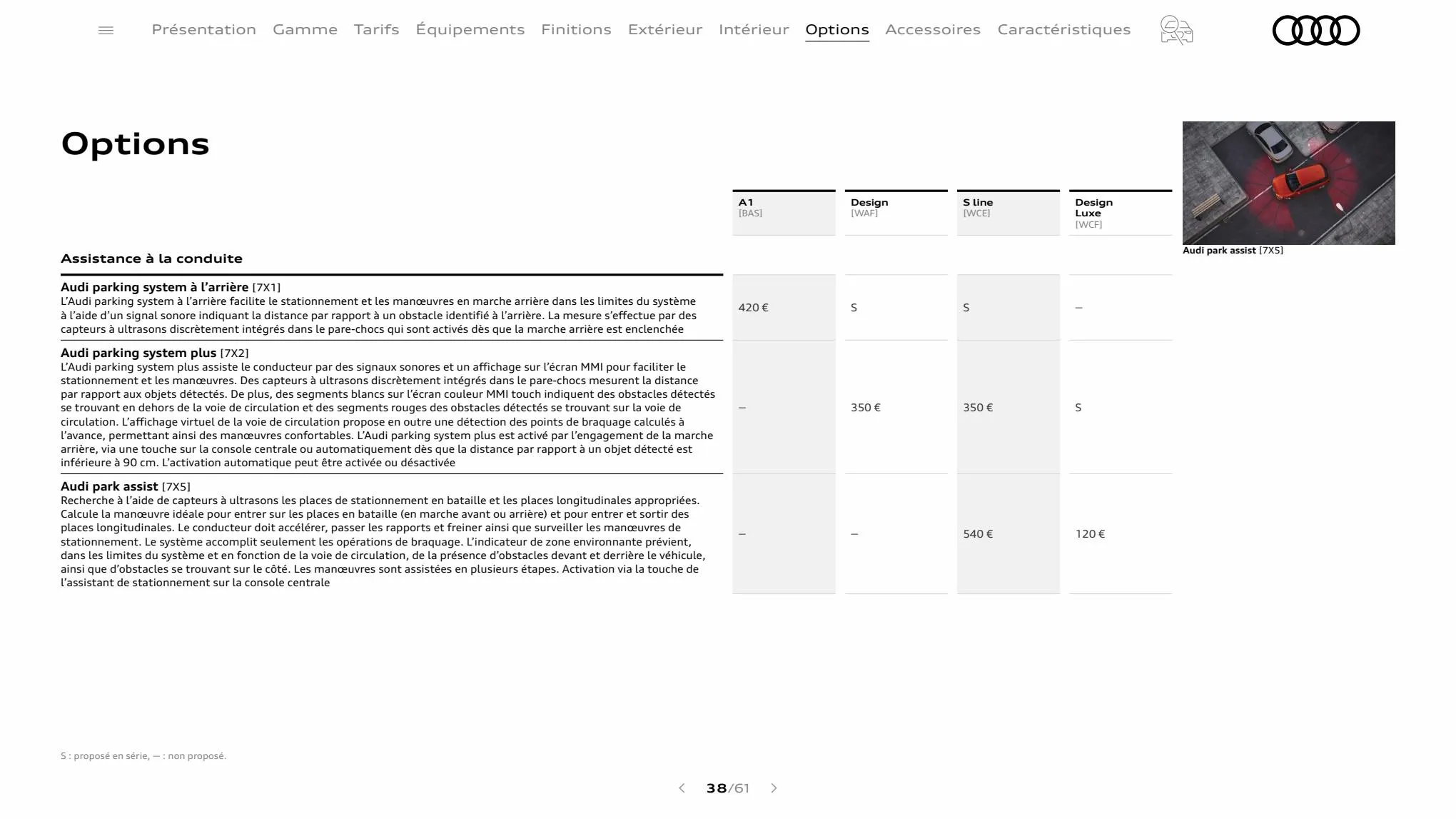 Catalogue A1 Sportback, page 00038