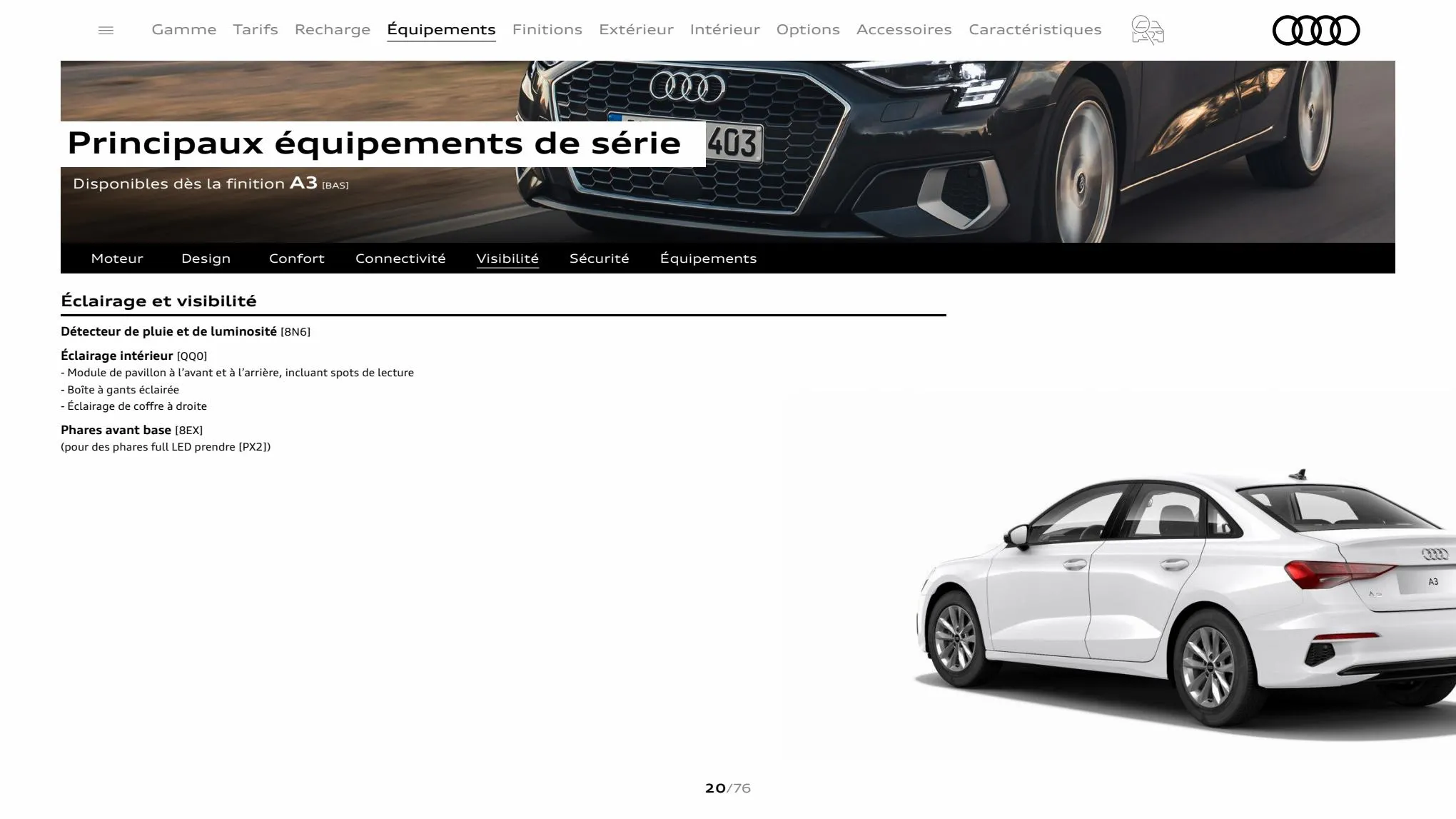 Catalogue A3 Sportback, page 00020