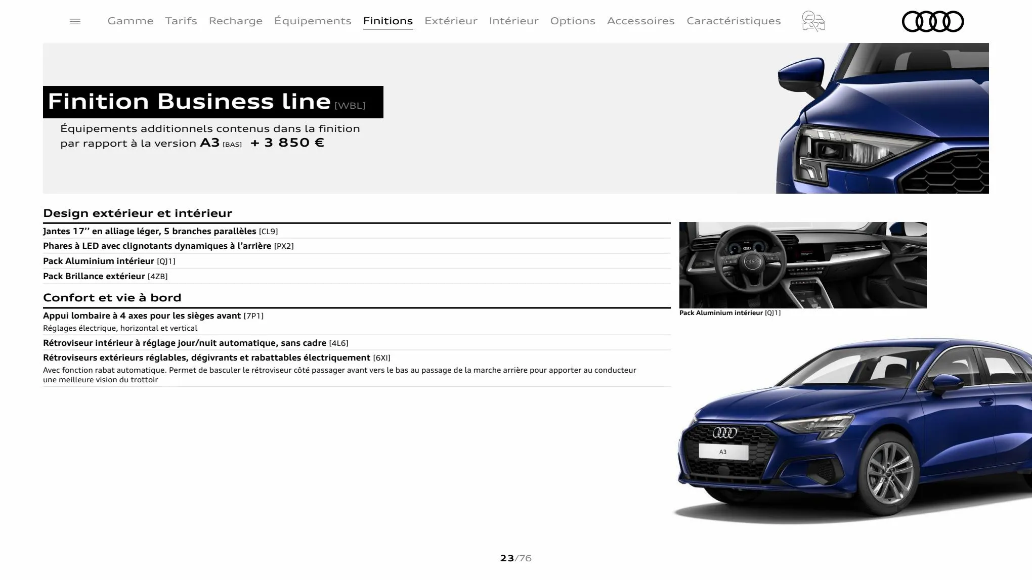 Catalogue A3 Sportback, page 00023