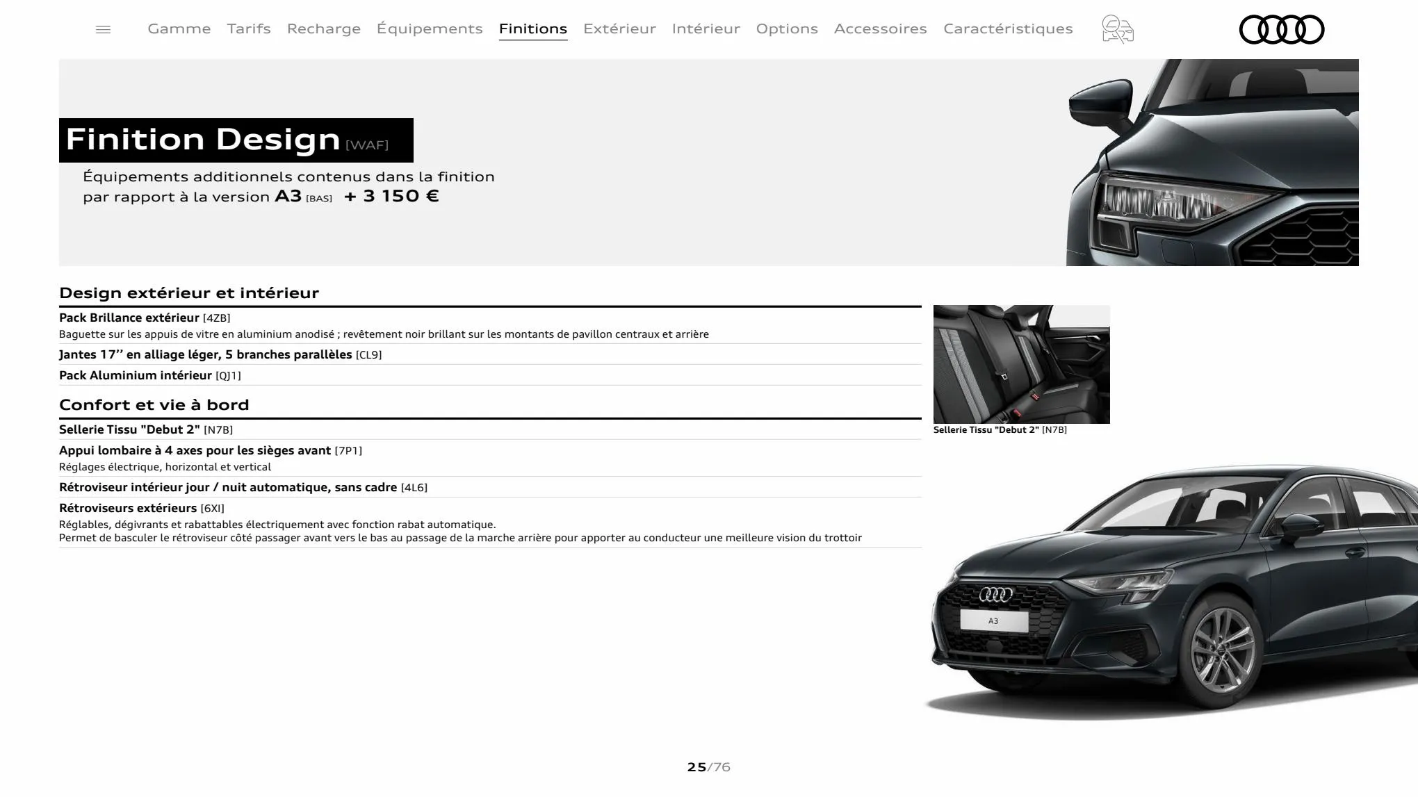 Catalogue A3 Sportback, page 00025