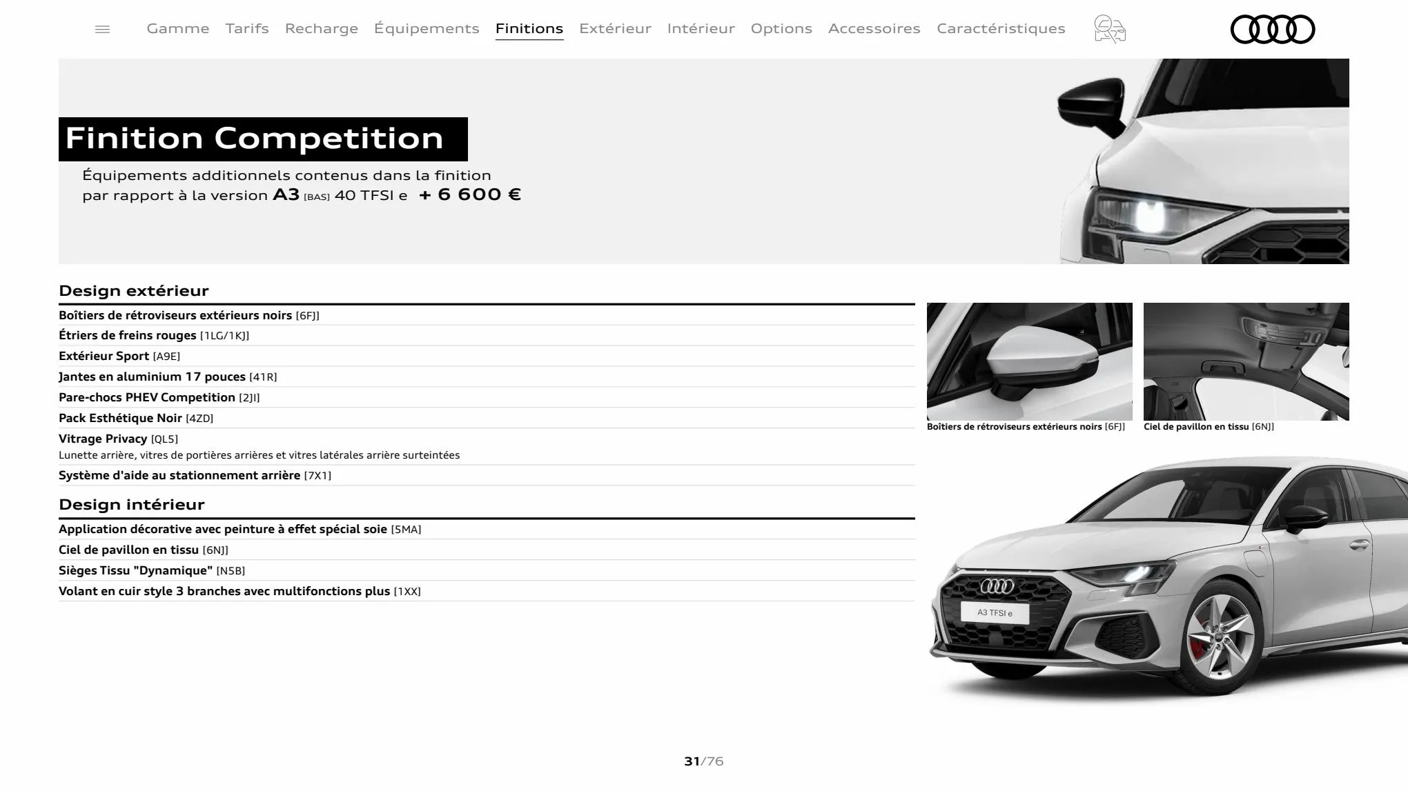 Catalogue A3 Sportback, page 00031