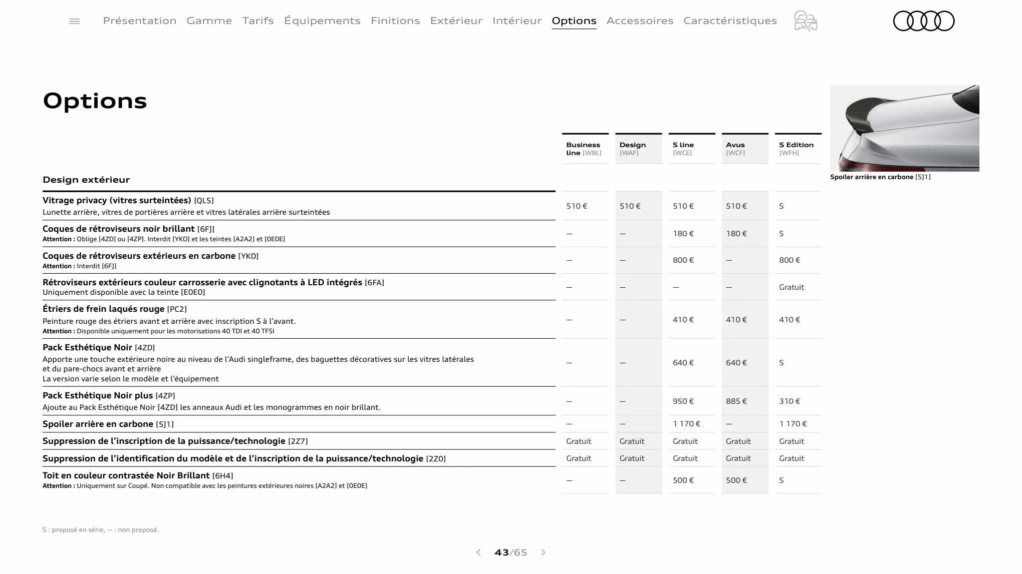 Catalogue A5 Coupé, page 00043