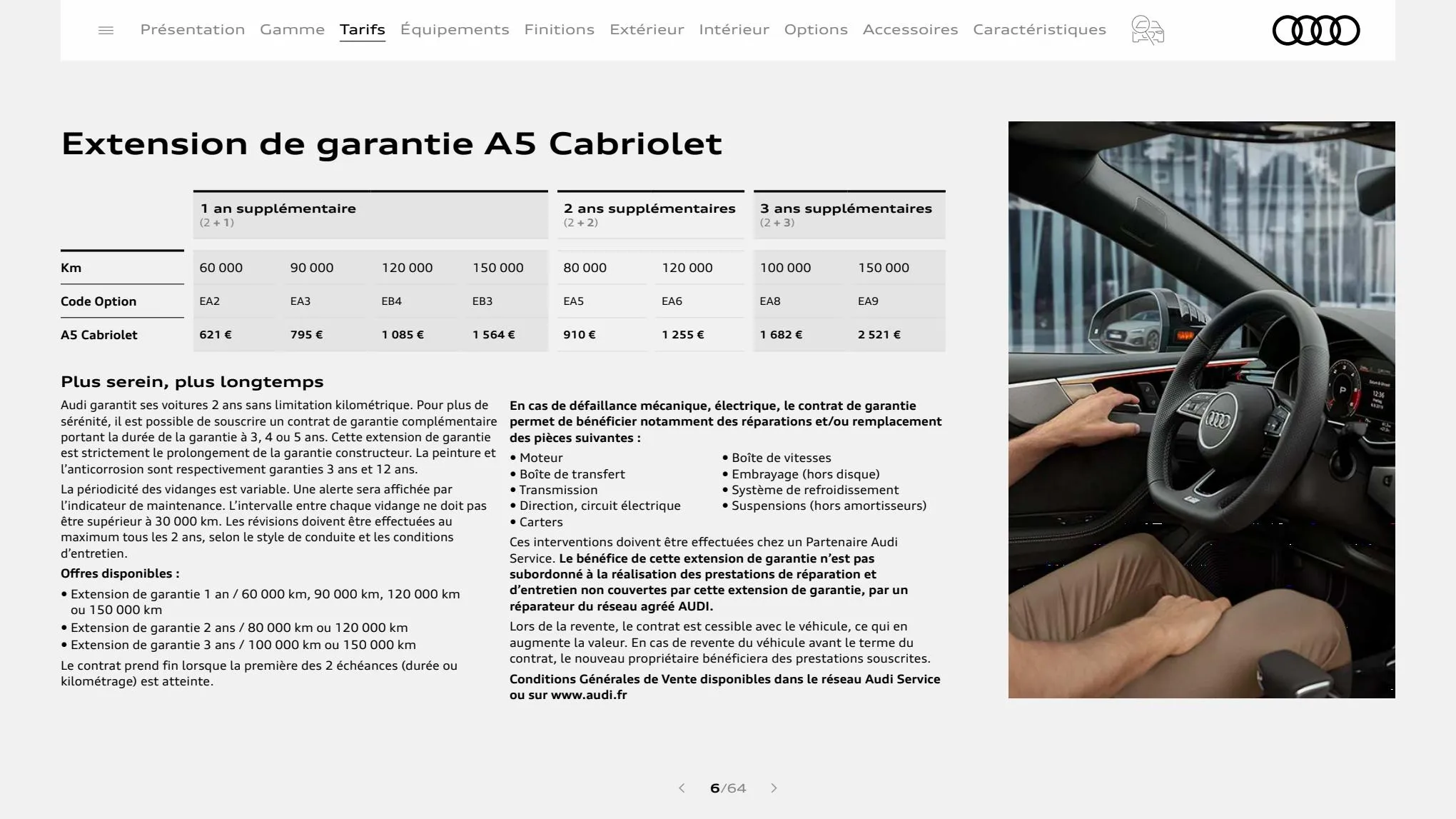 Catalogue S5 Cabriolet, page 00006