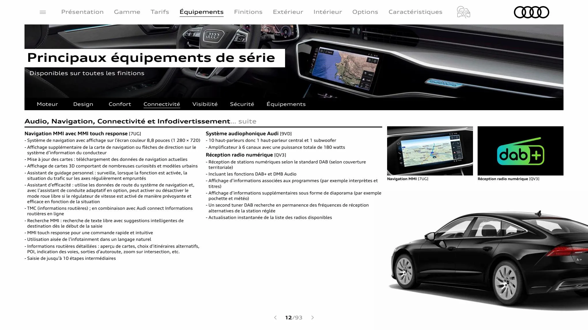 Catalogue A7 Sportback, page 00012