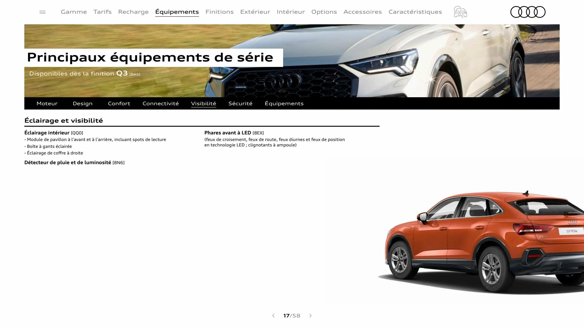 Catalogue Q3 Sportback, page 00017