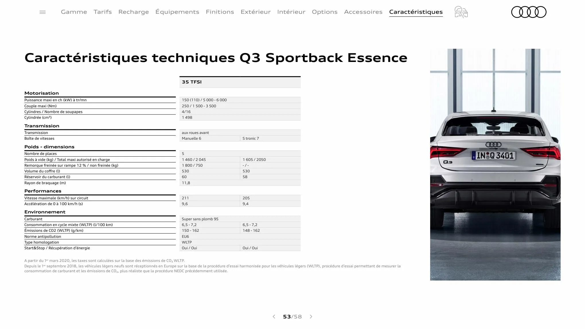 Catalogue Q3 Sportback, page 00053