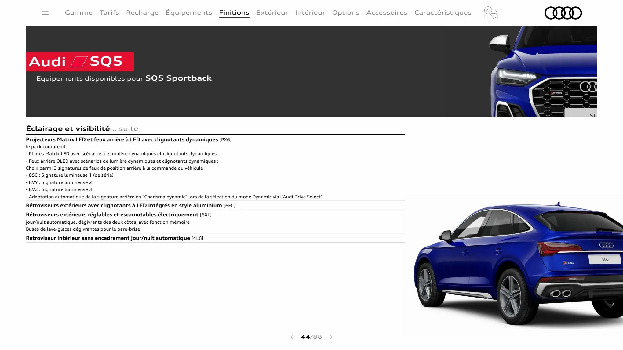 Catalogue Q5 Sportback, page 00044