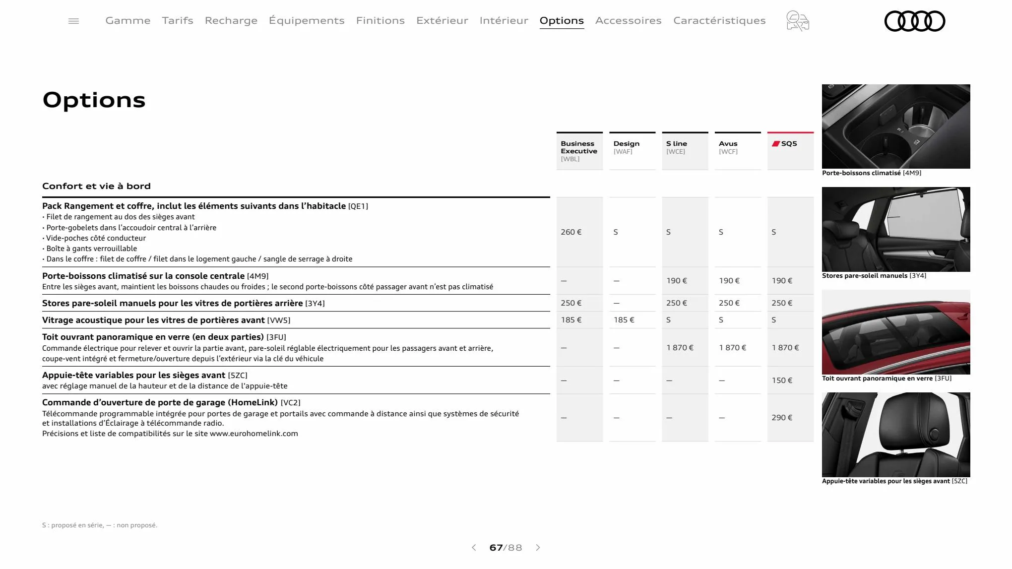 Catalogue Q5 Sportback, page 00067