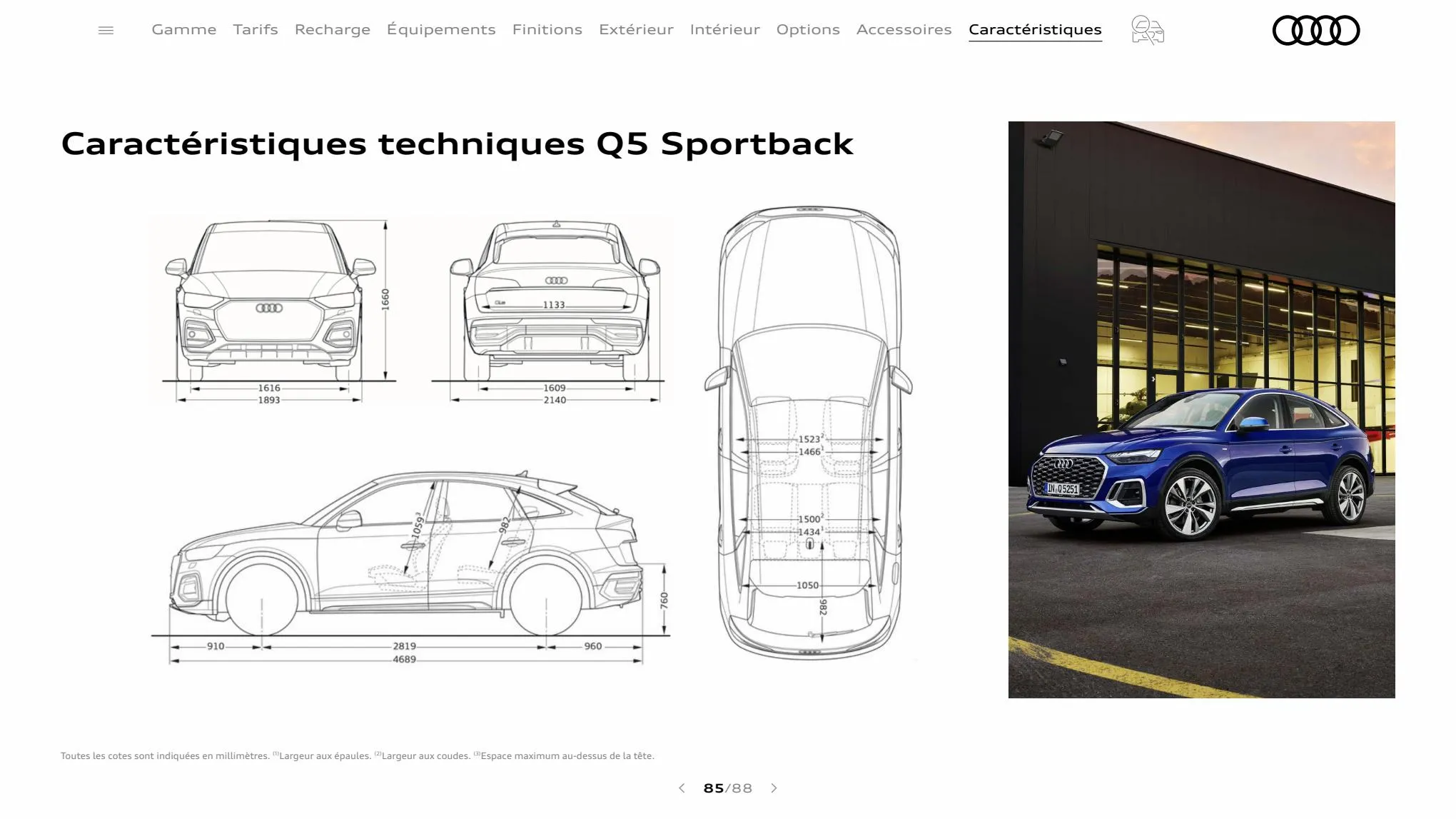 Catalogue Q5 Sportback, page 00085