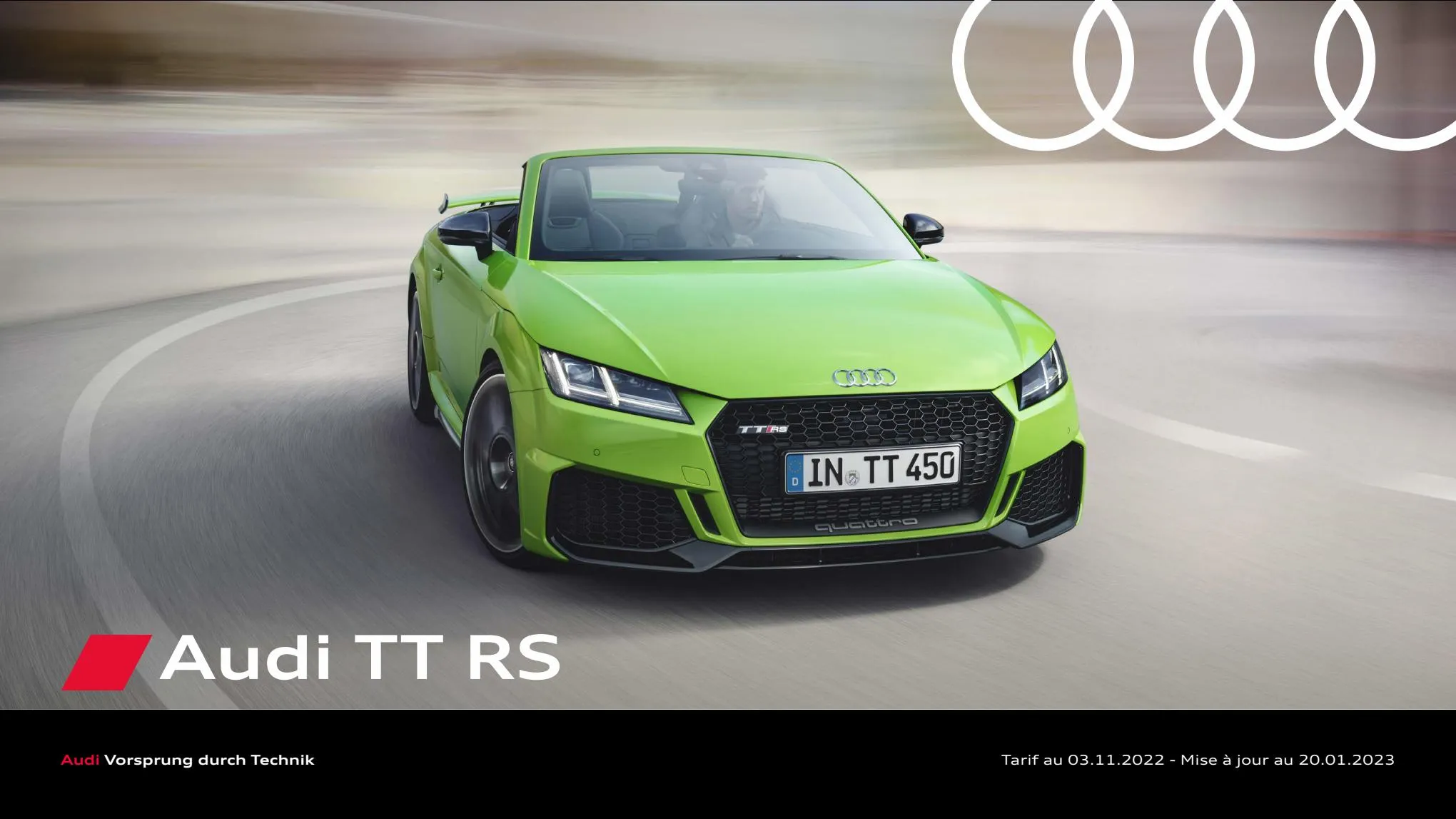 Catalogue TT RS Roadster, page 00001