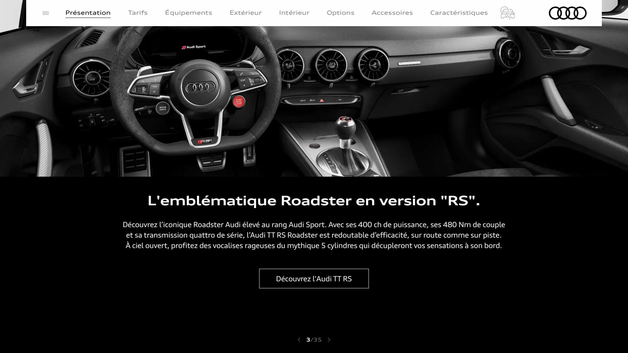 Catalogue TT RS Roadster, page 00003