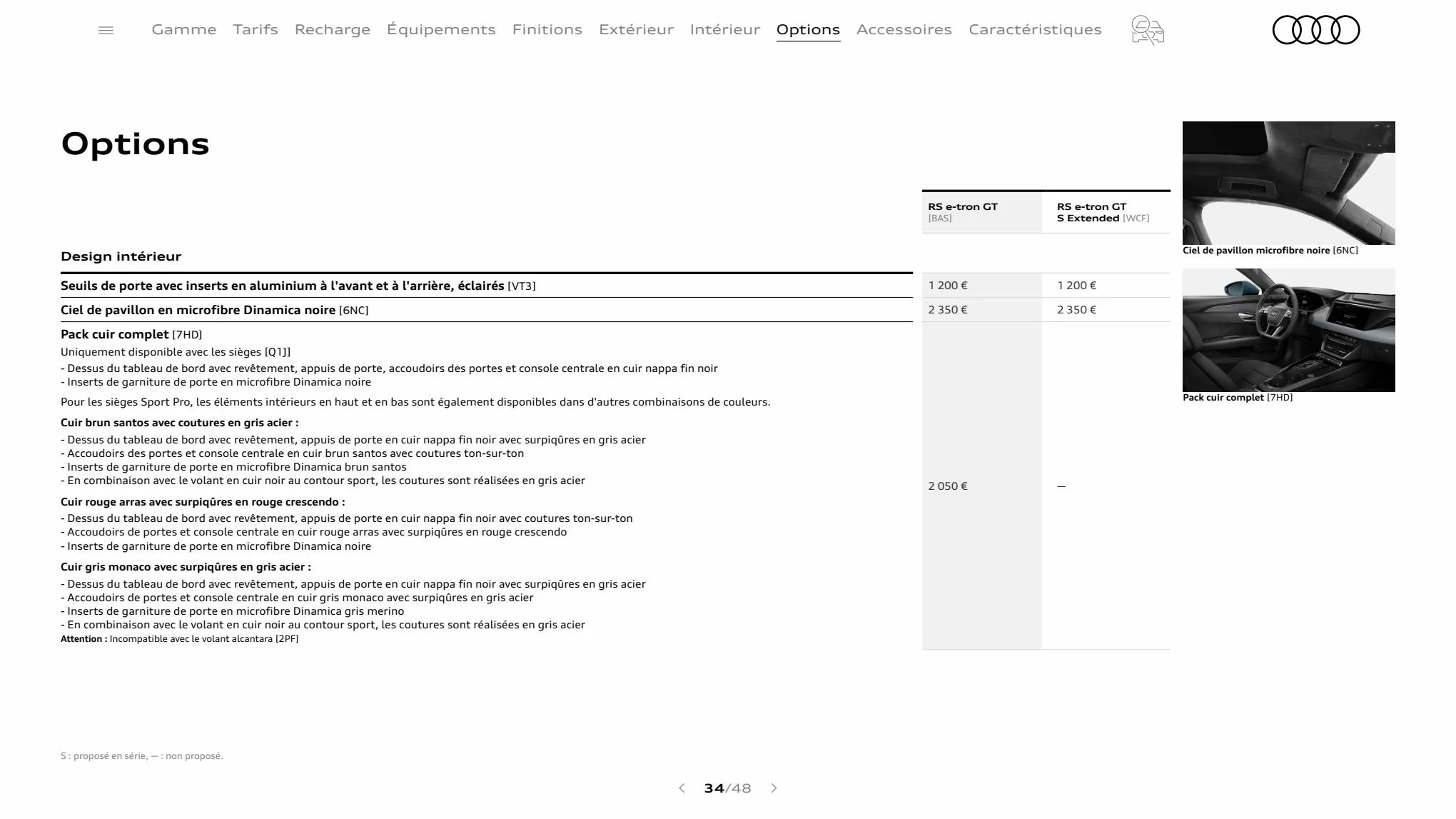 Catalogue RS e-tron GT, page 00034