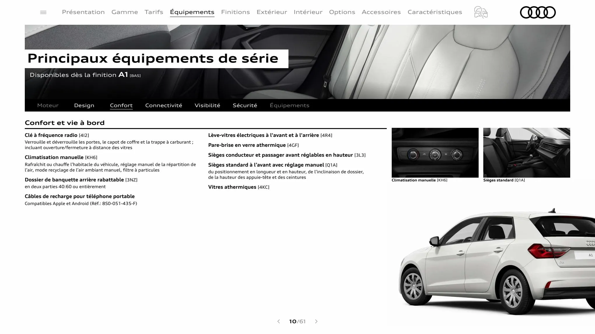 Catalogue A1 Sportback, page 00010