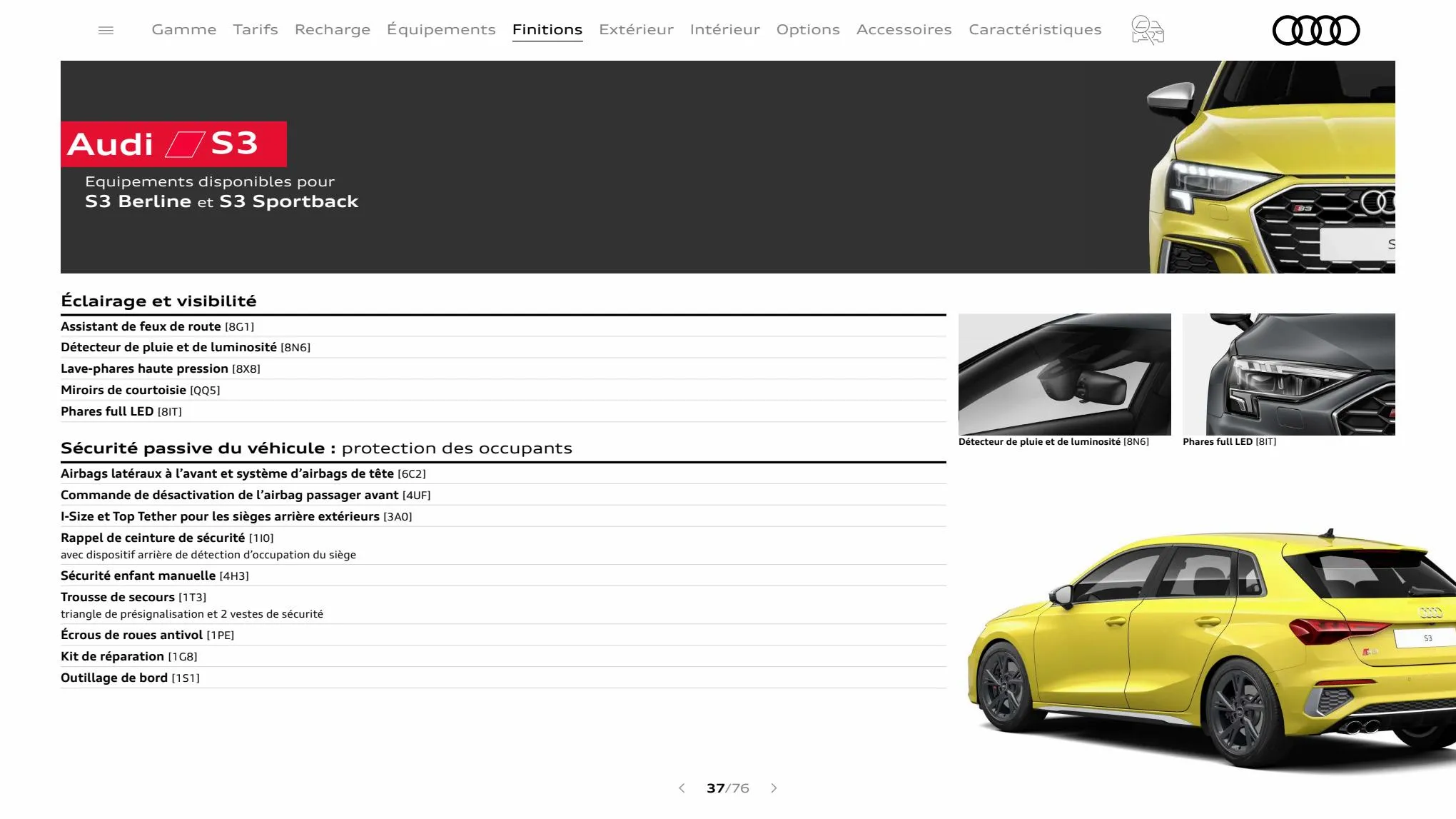 Catalogue A3 Sportback, page 00037