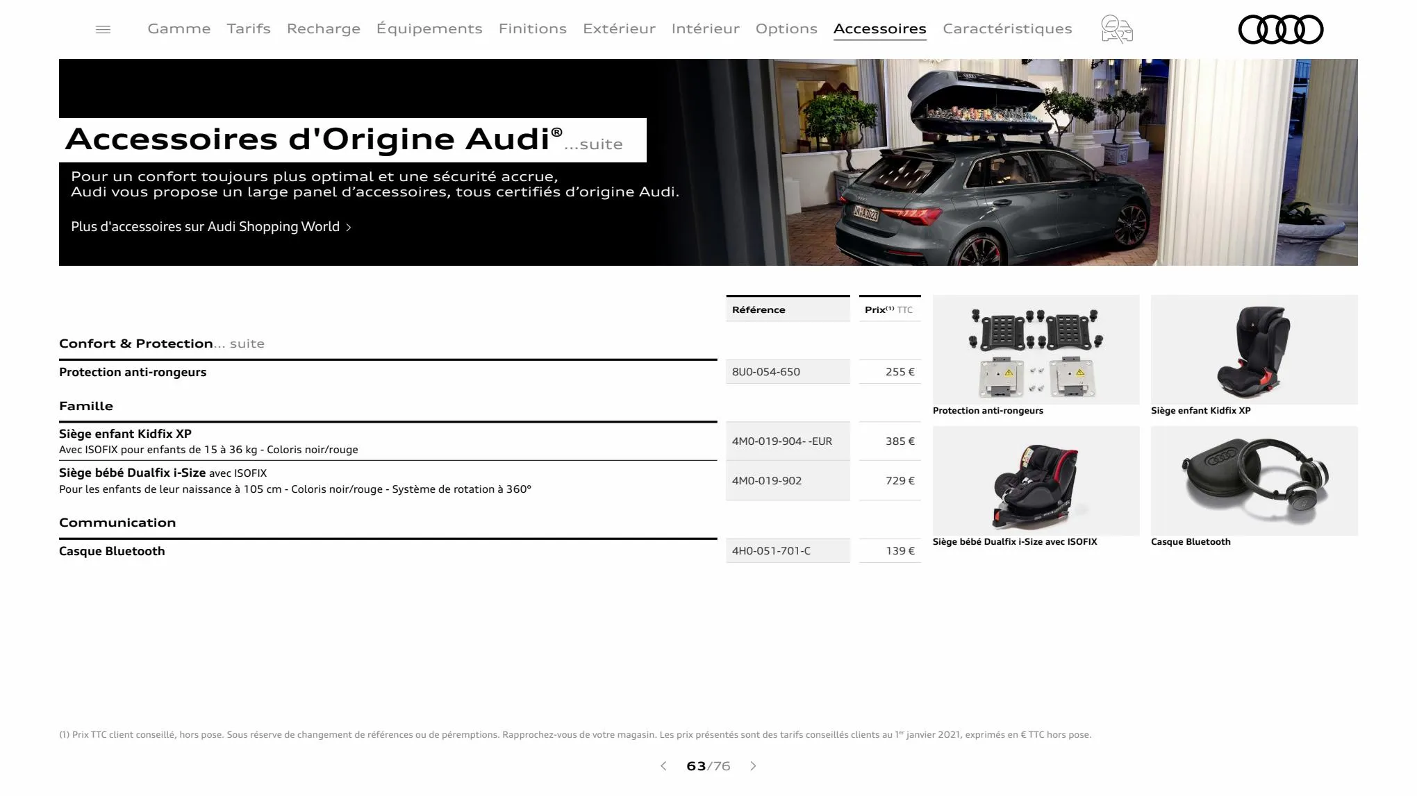 Catalogue A3 Sportback, page 00063