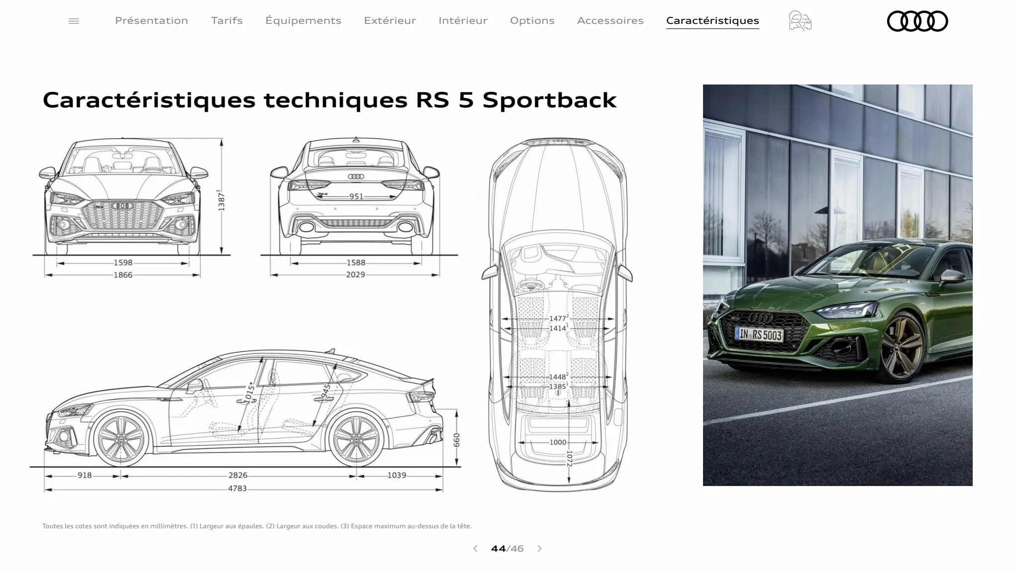 Catalogue RS 5 Coupé, page 00044