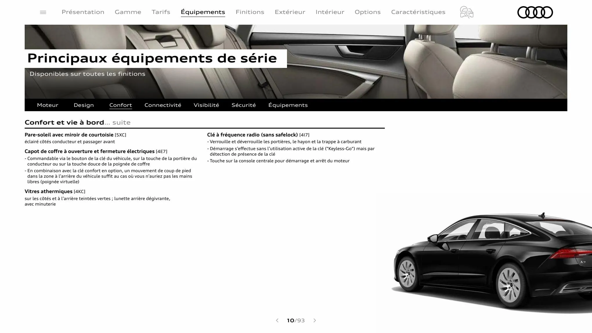 Catalogue A7 Sportback, page 00010