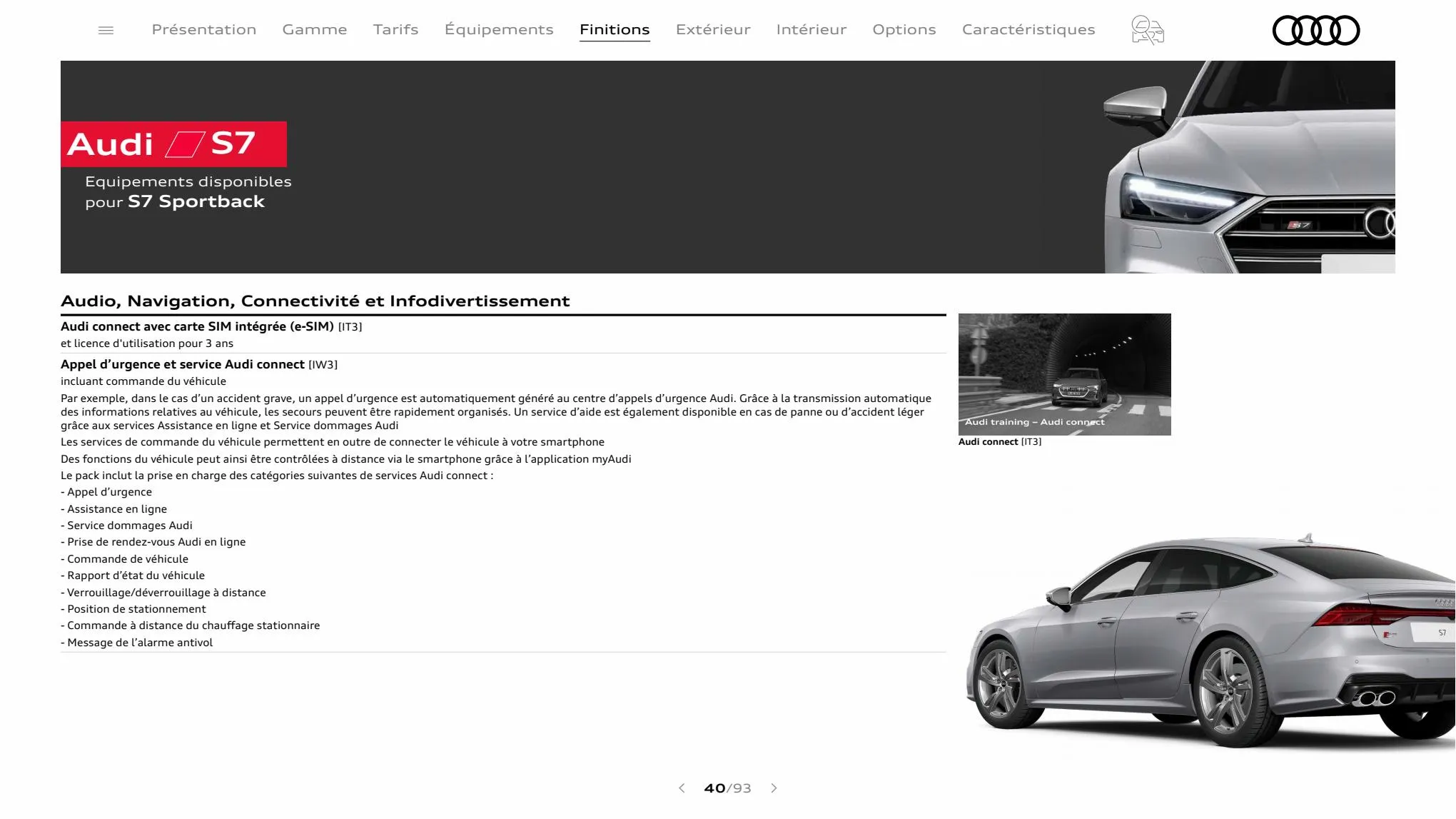 Catalogue A7 Sportback, page 00040