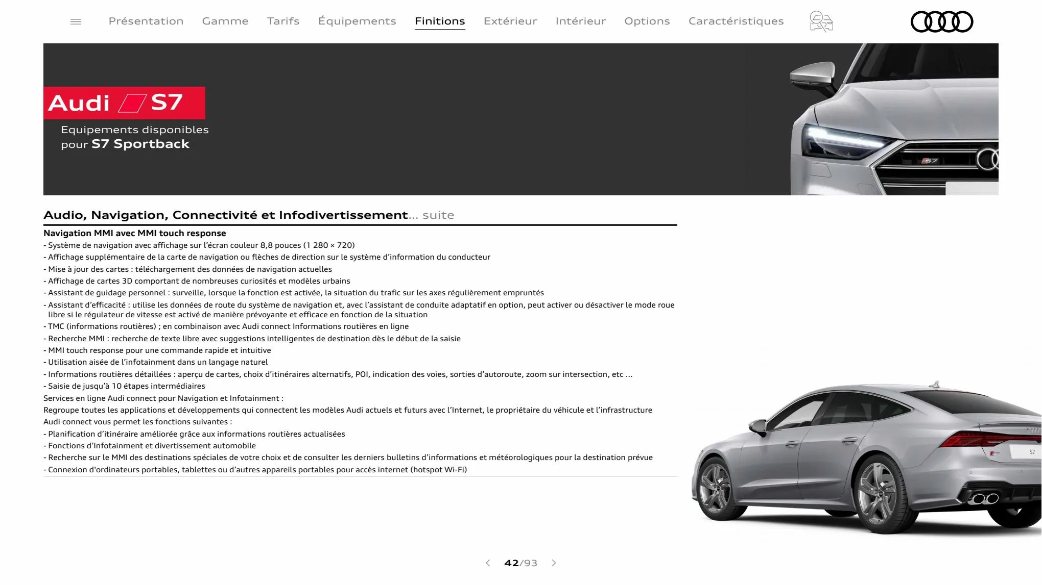 Catalogue A7 Sportback, page 00042