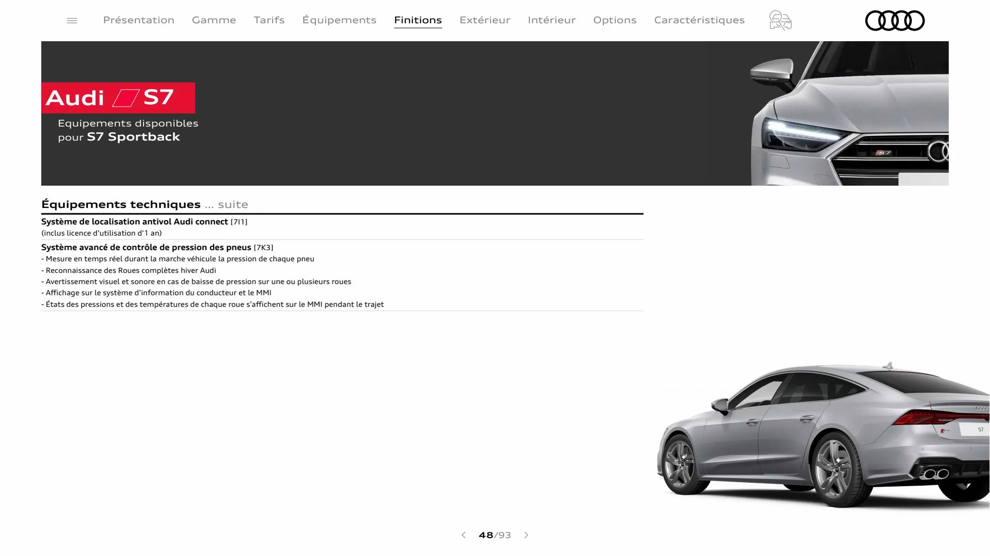 Catalogue A7 Sportback, page 00048