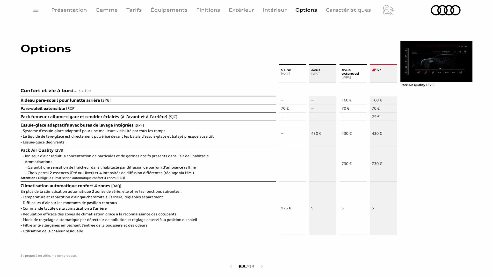 Catalogue A7 Sportback, page 00068