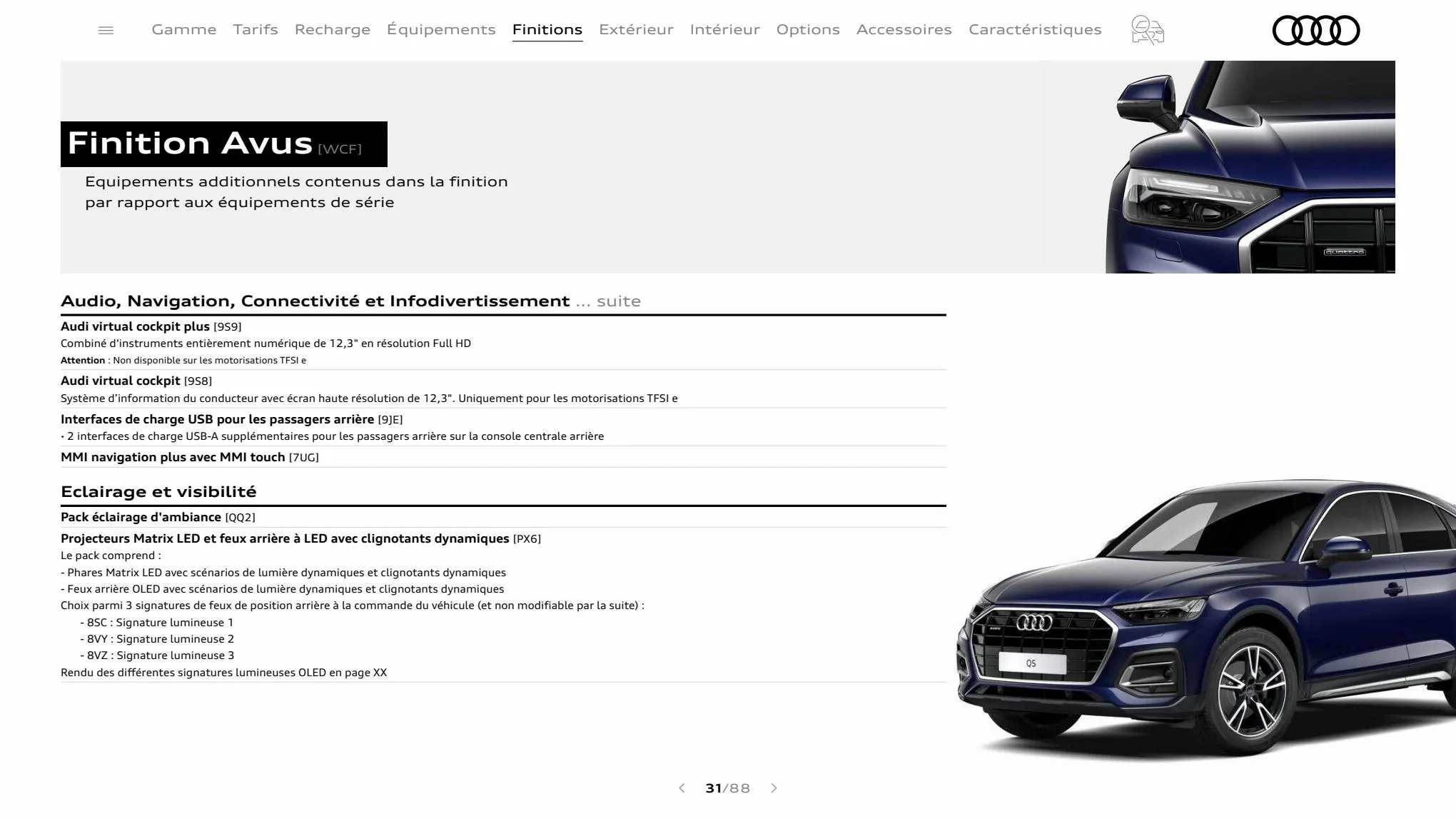 Catalogue Q5 Sportback, page 00031