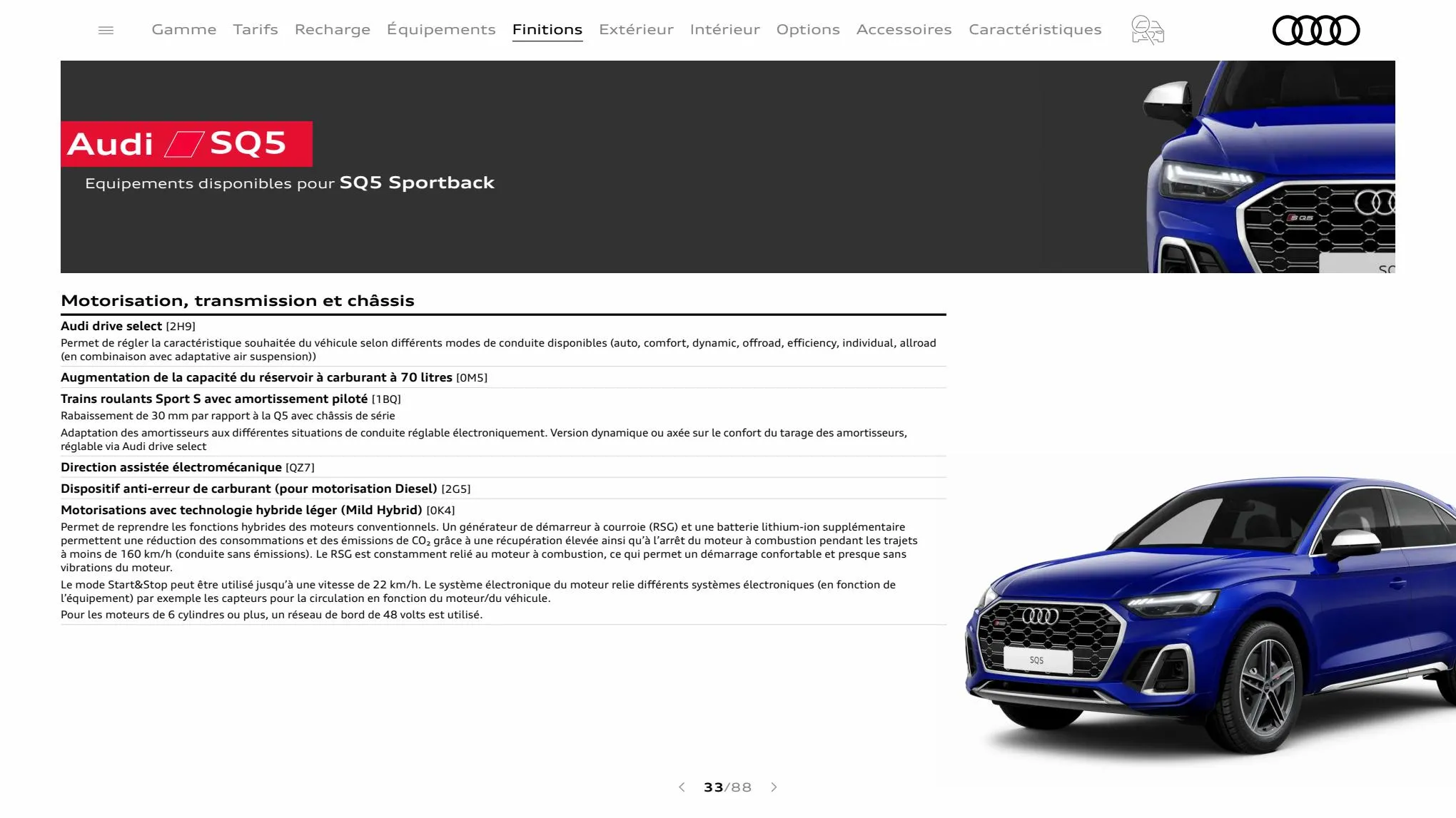 Catalogue Q5 Sportback, page 00033