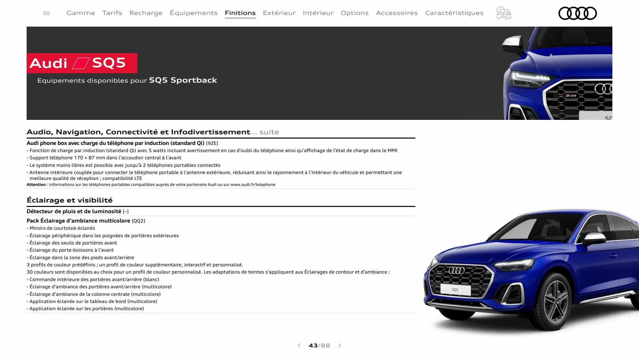 Catalogue Q5 Sportback, page 00043