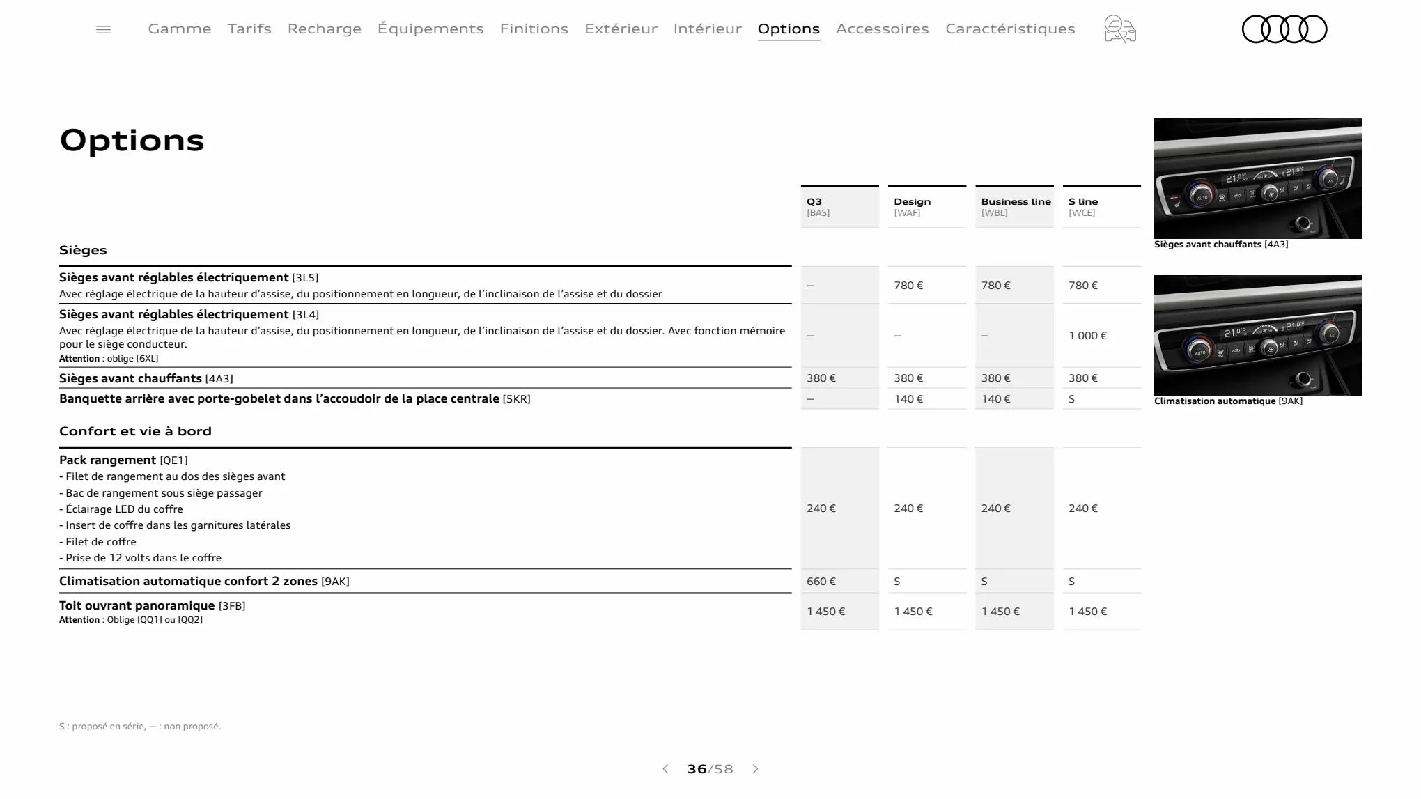 Catalogue Q3 Sportback, page 00036