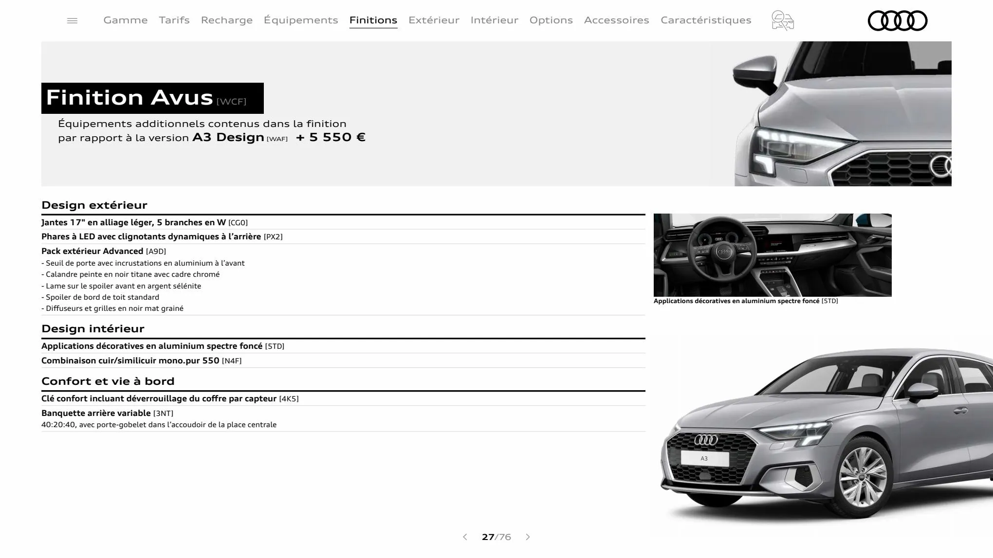 Catalogue A3 Sportback, page 00027