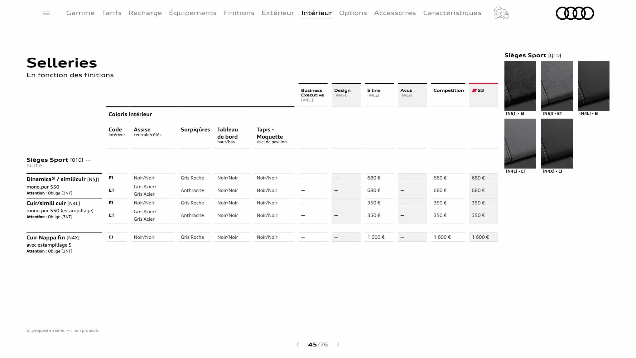 Catalogue A3 Sportback, page 00045