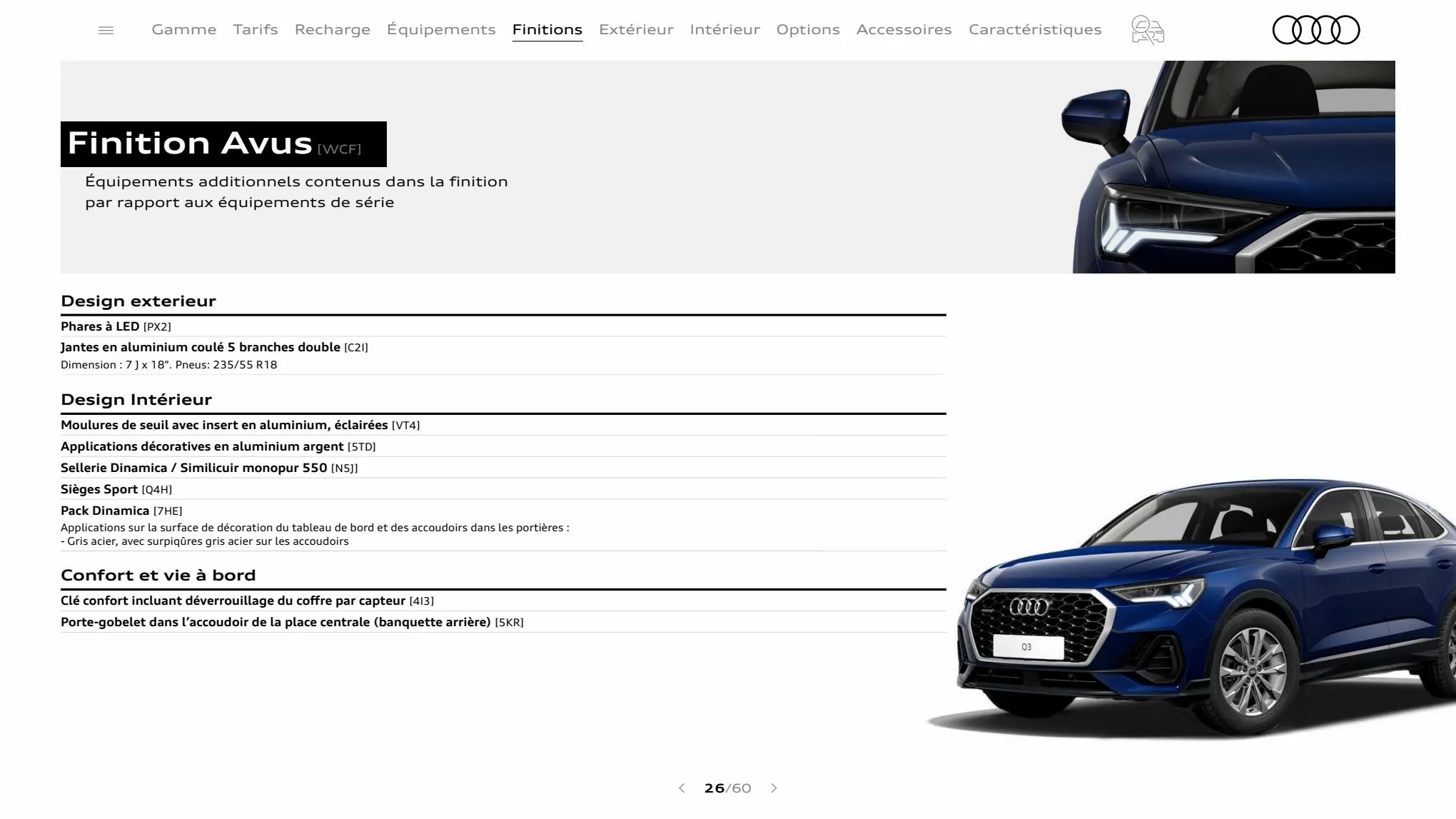 Catalogue Q3 Sportback, page 00026