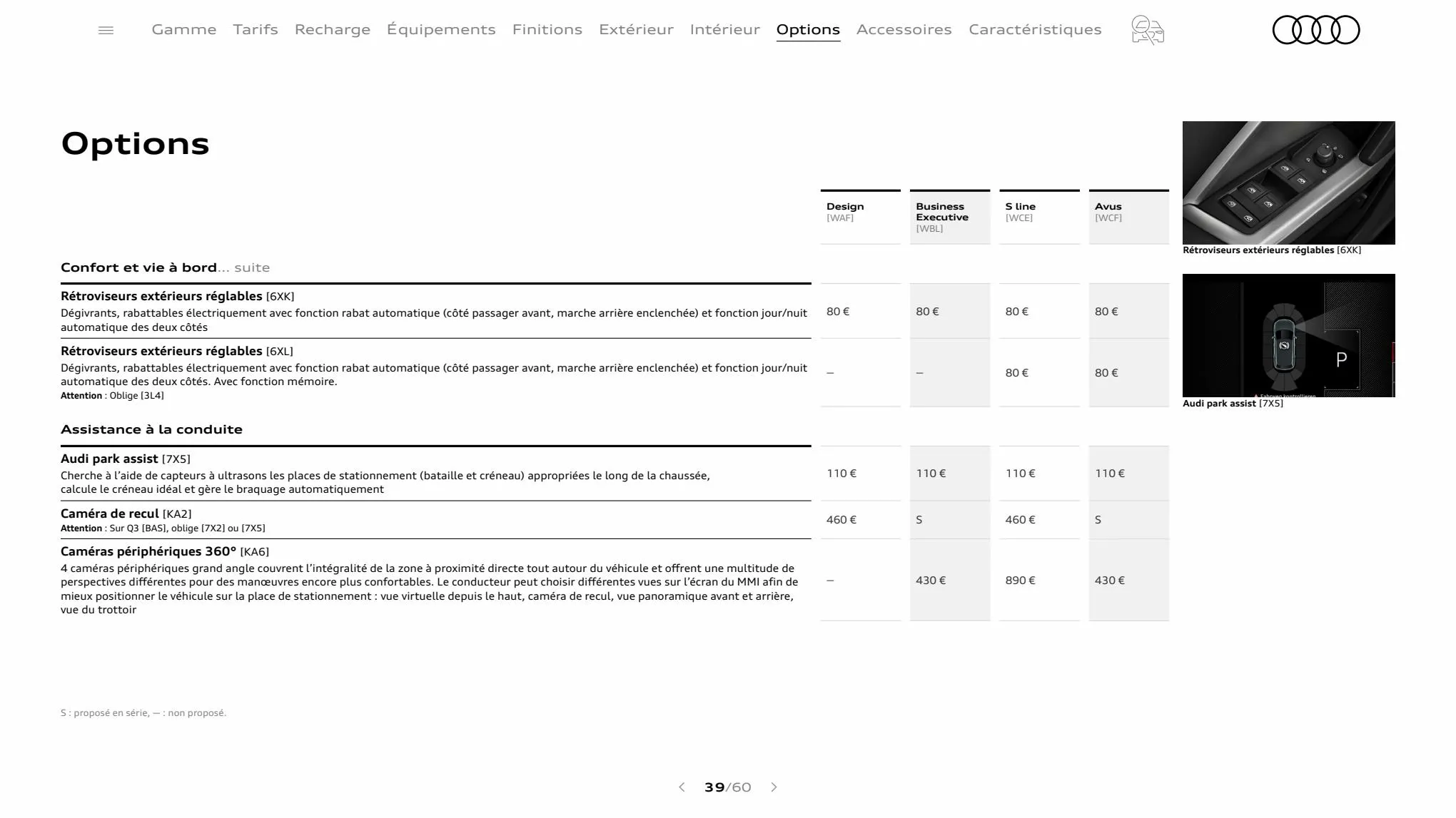 Catalogue Q3 Sportback, page 00039