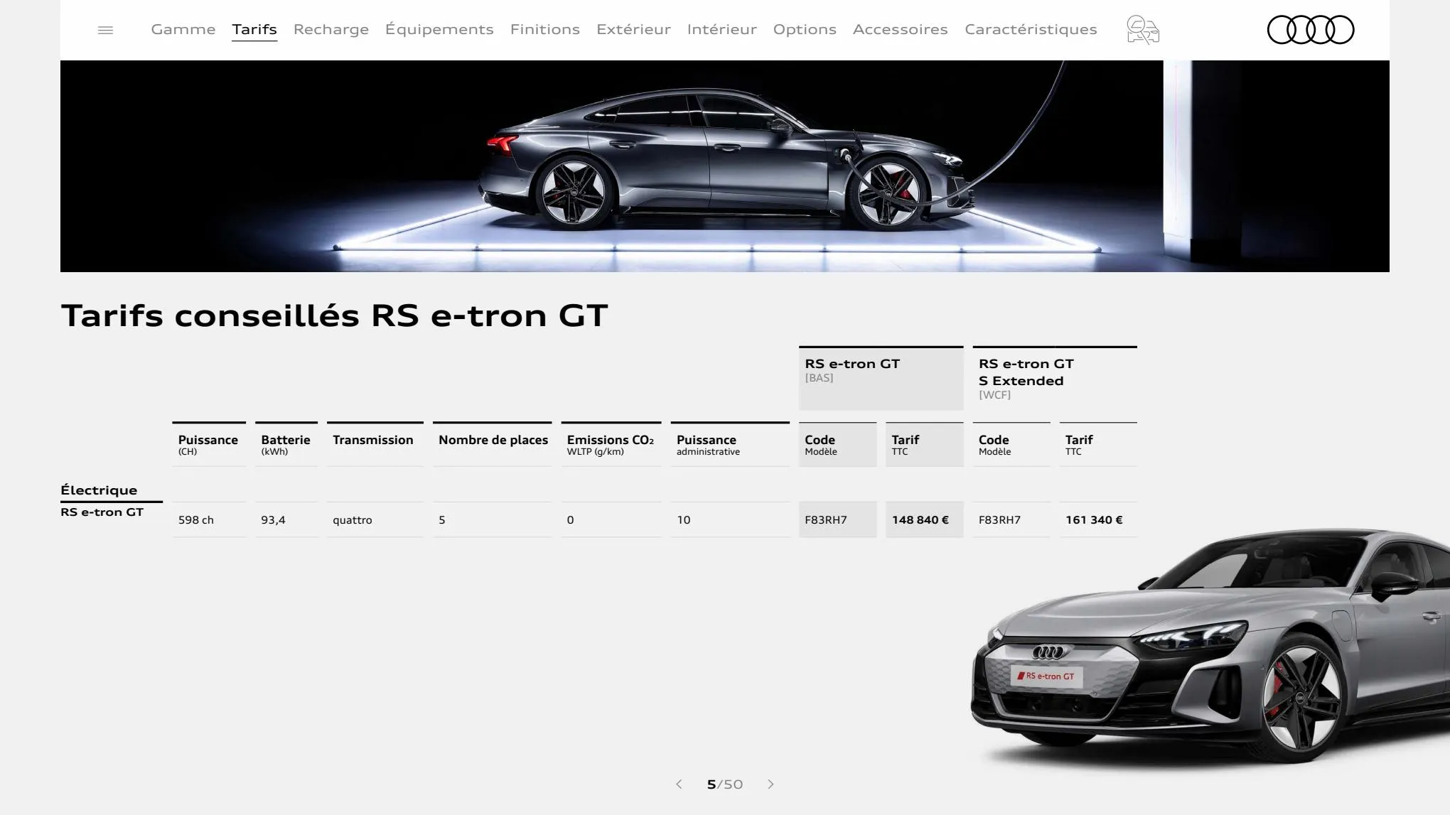 Catalogue RS e-tron GT, page 00005