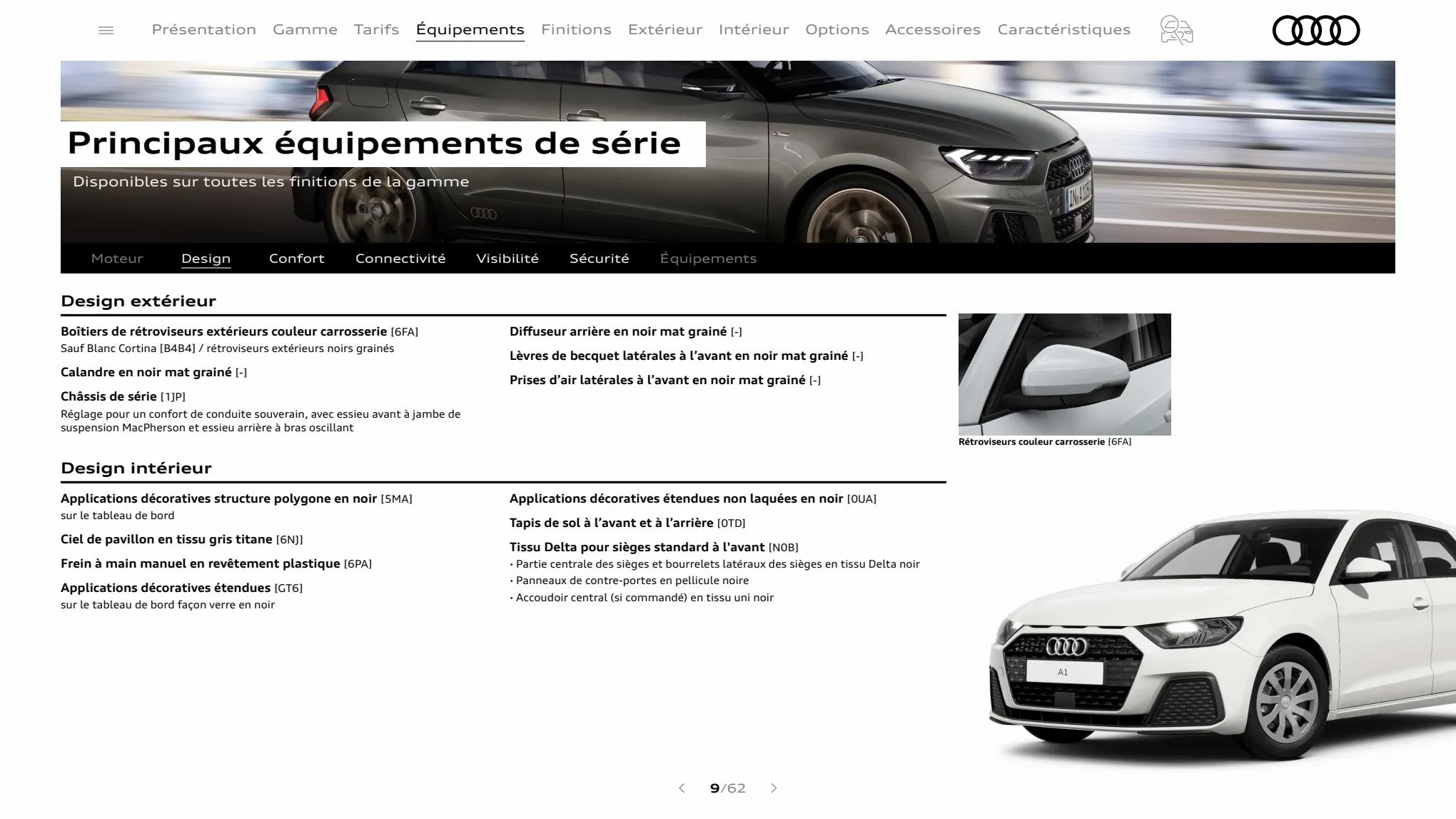 Catalogue A1 Sportback, page 00009