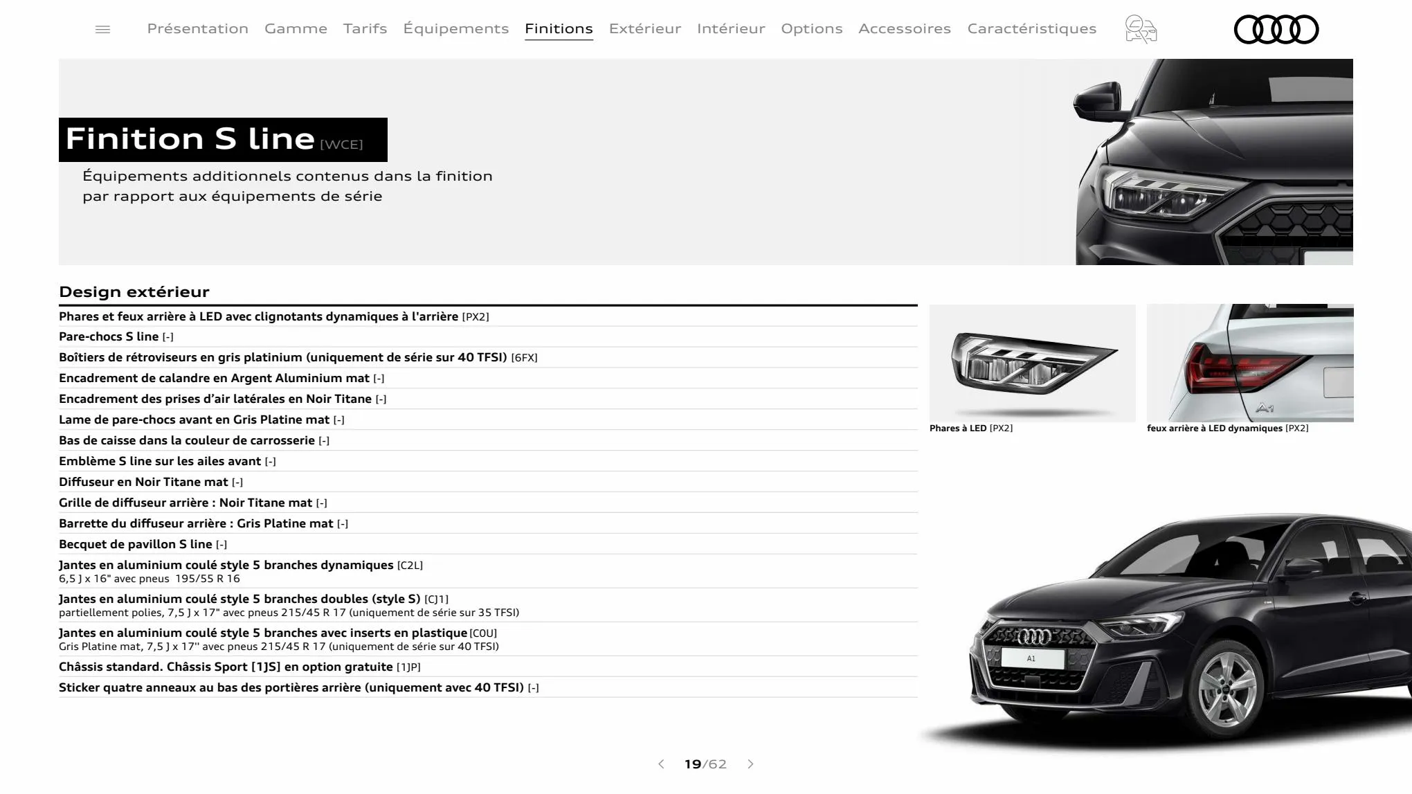 Catalogue A1 Sportback, page 00019