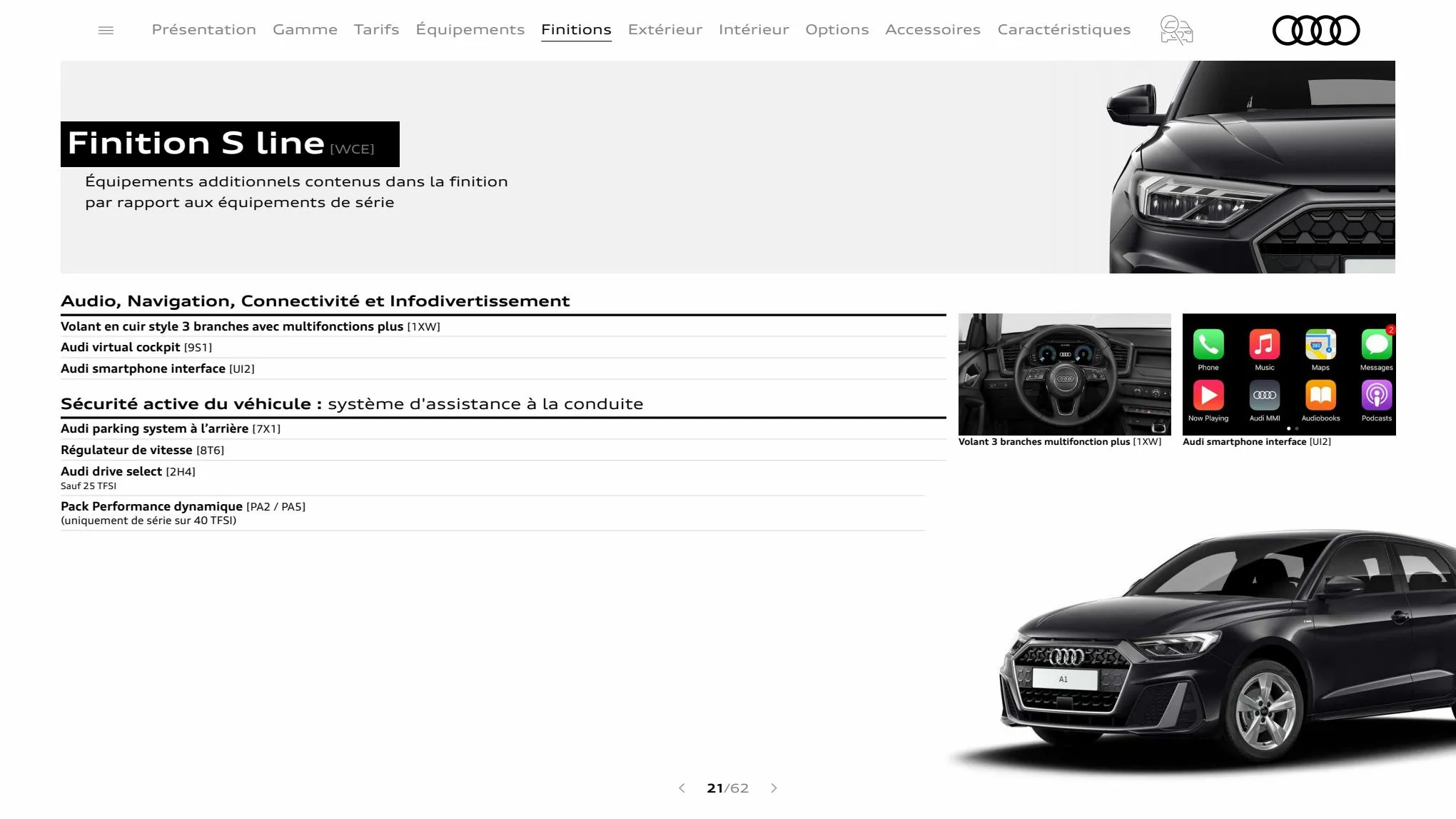 Catalogue A1 Sportback, page 00021