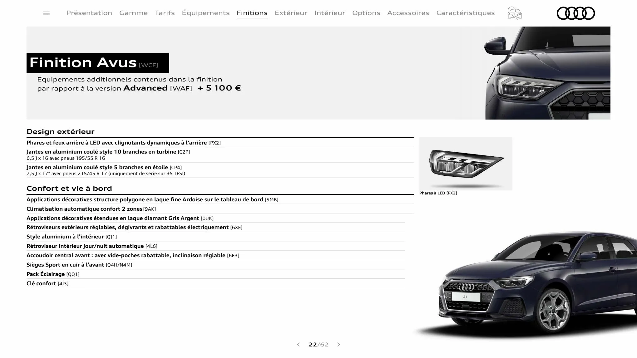 Catalogue A1 Sportback, page 00022