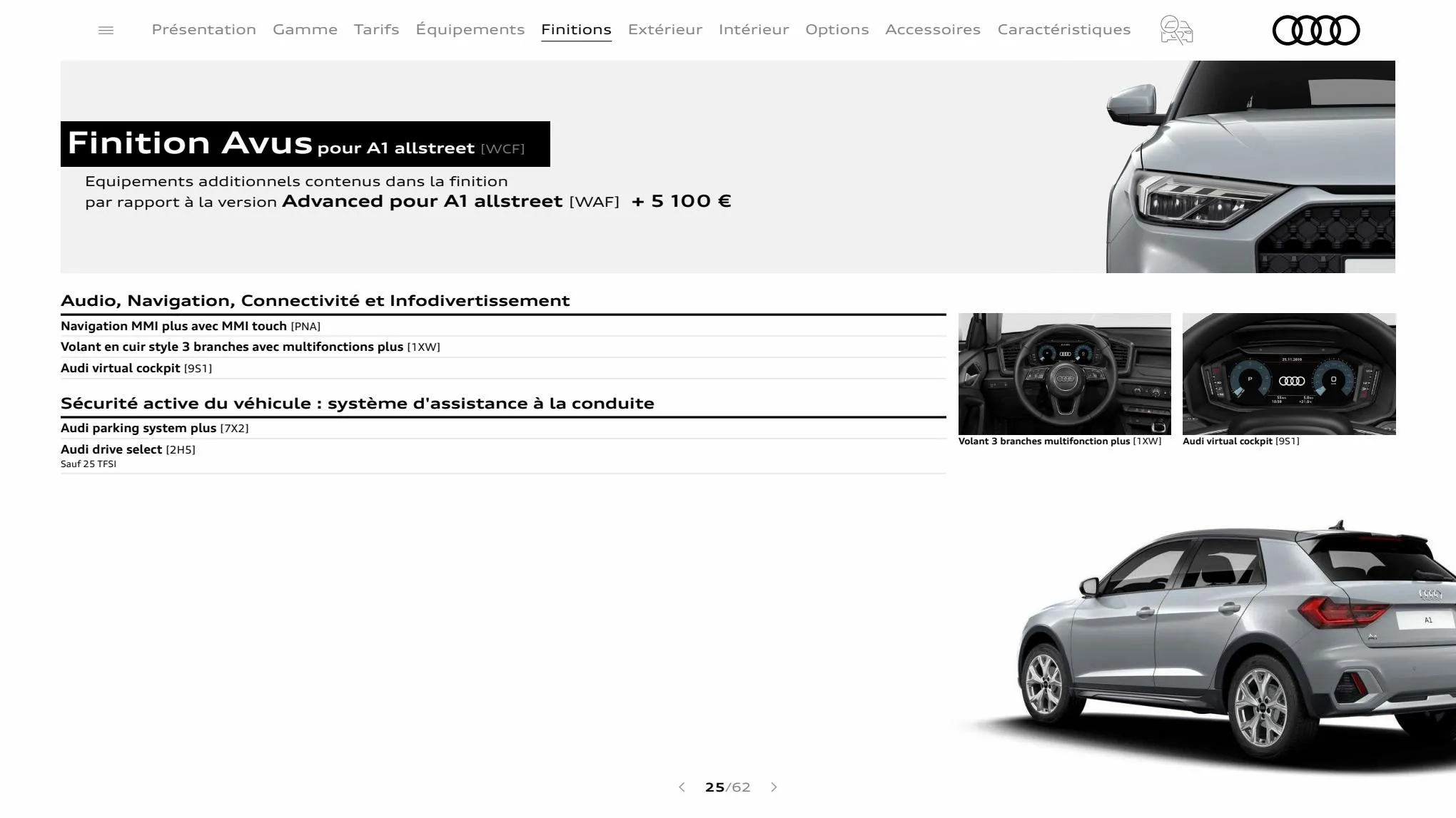 Catalogue A1 Sportback, page 00025