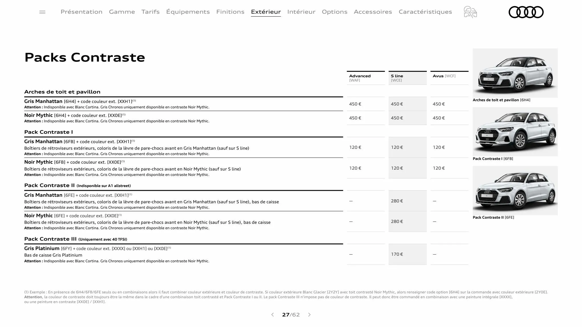 Catalogue A1 Sportback, page 00027