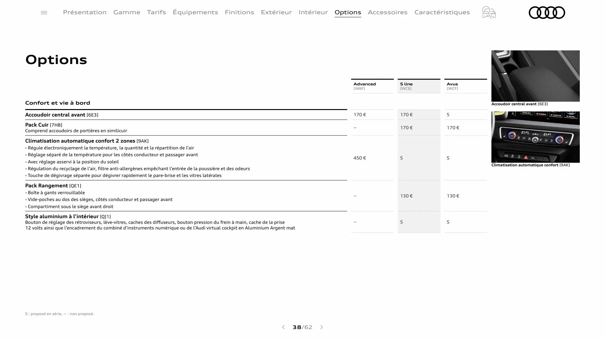 Catalogue A1 Sportback, page 00038