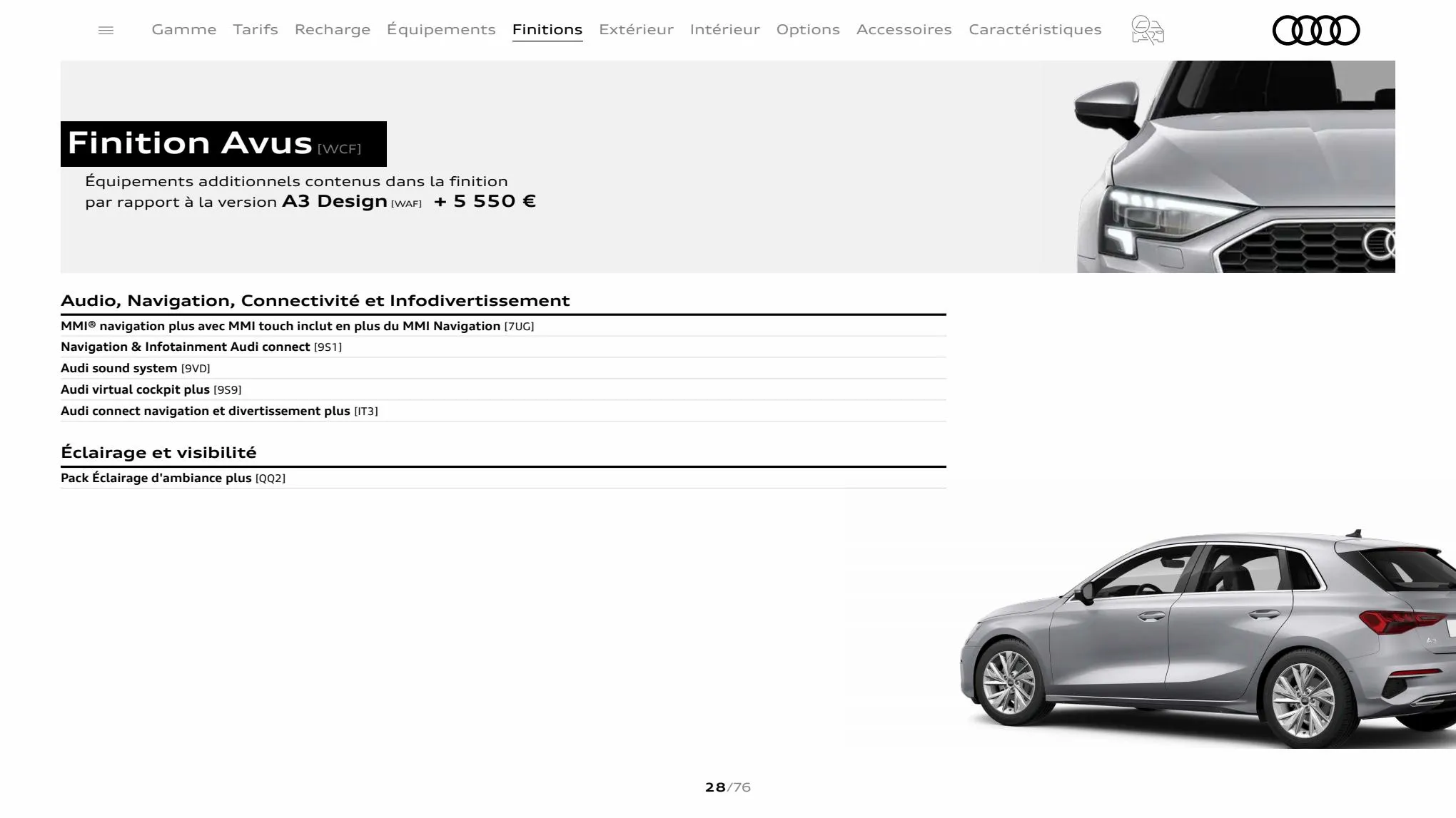 Catalogue A3 Sportback, page 00028