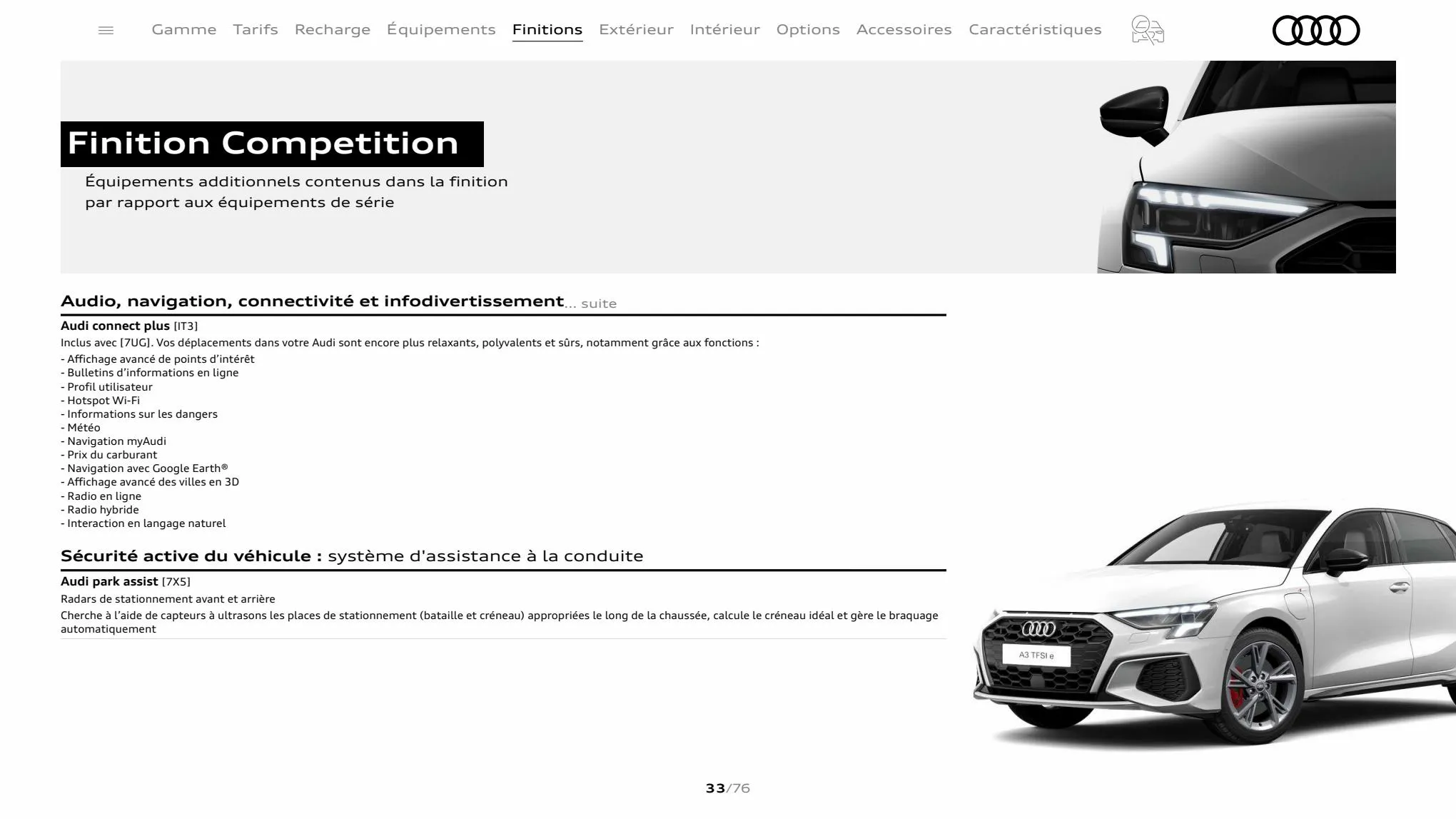 Catalogue A3 Sportback, page 00033