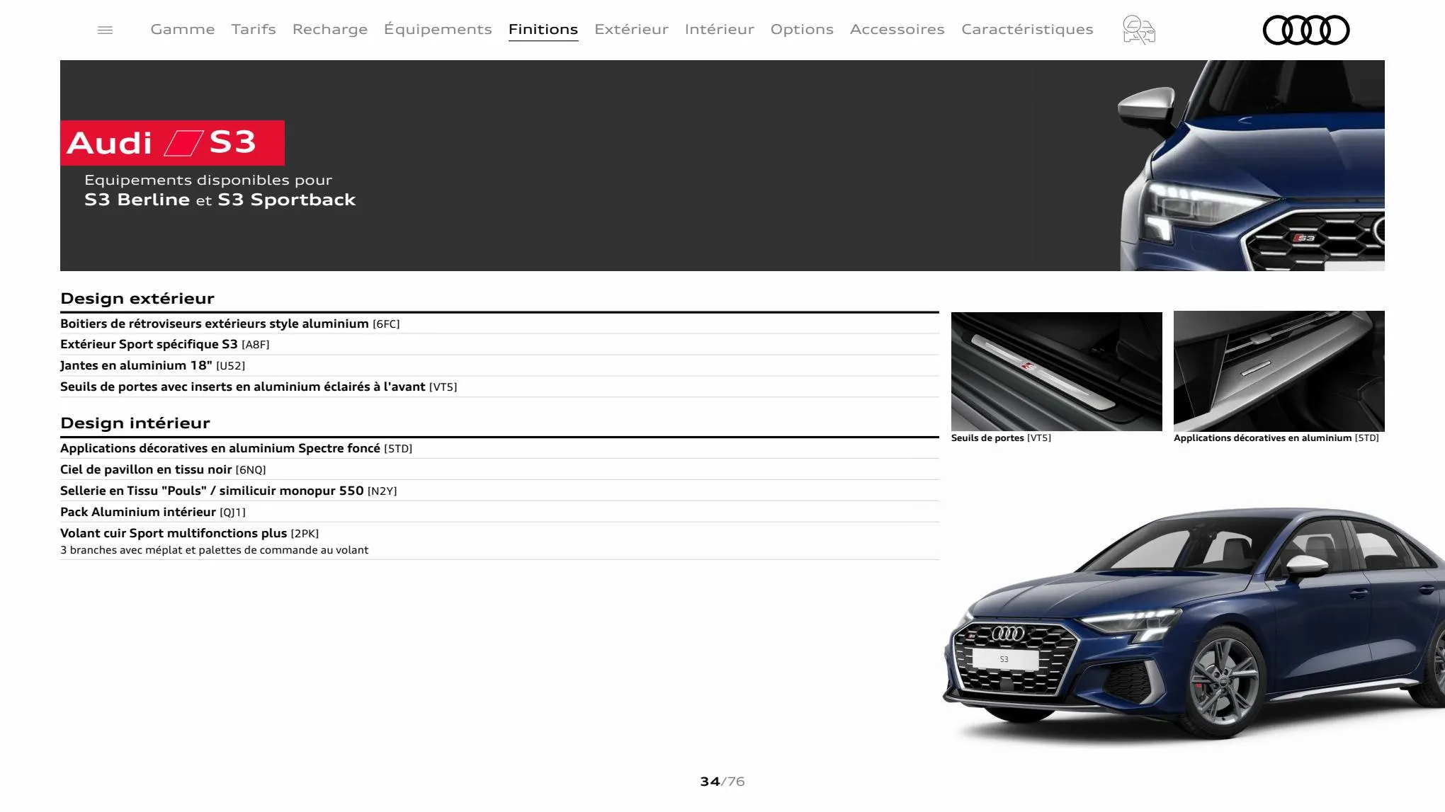 Catalogue A3 Sportback, page 00034